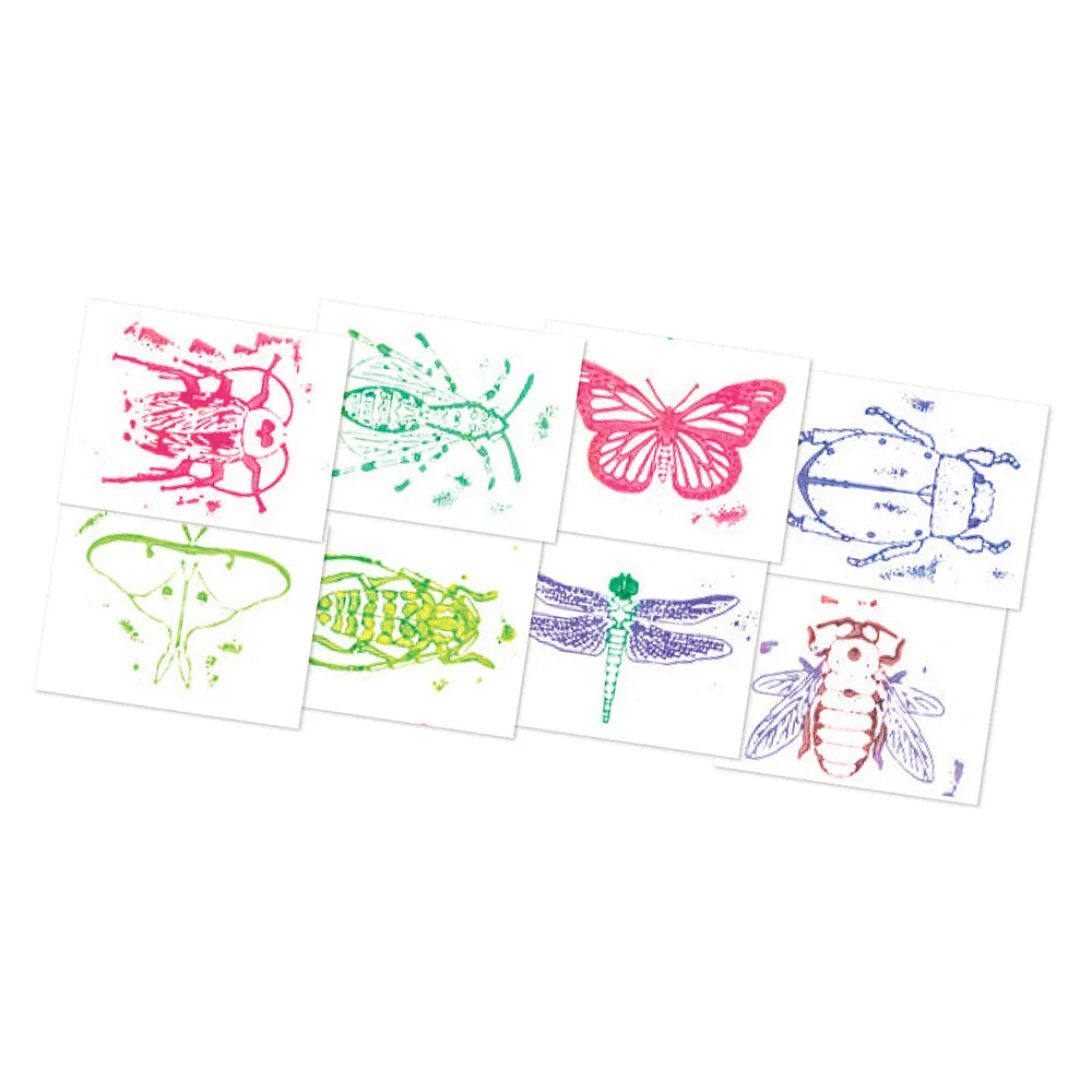 16-Piece Insect Rubbing Plates Set | Hands-On Texture Art & STEM Craft Kit