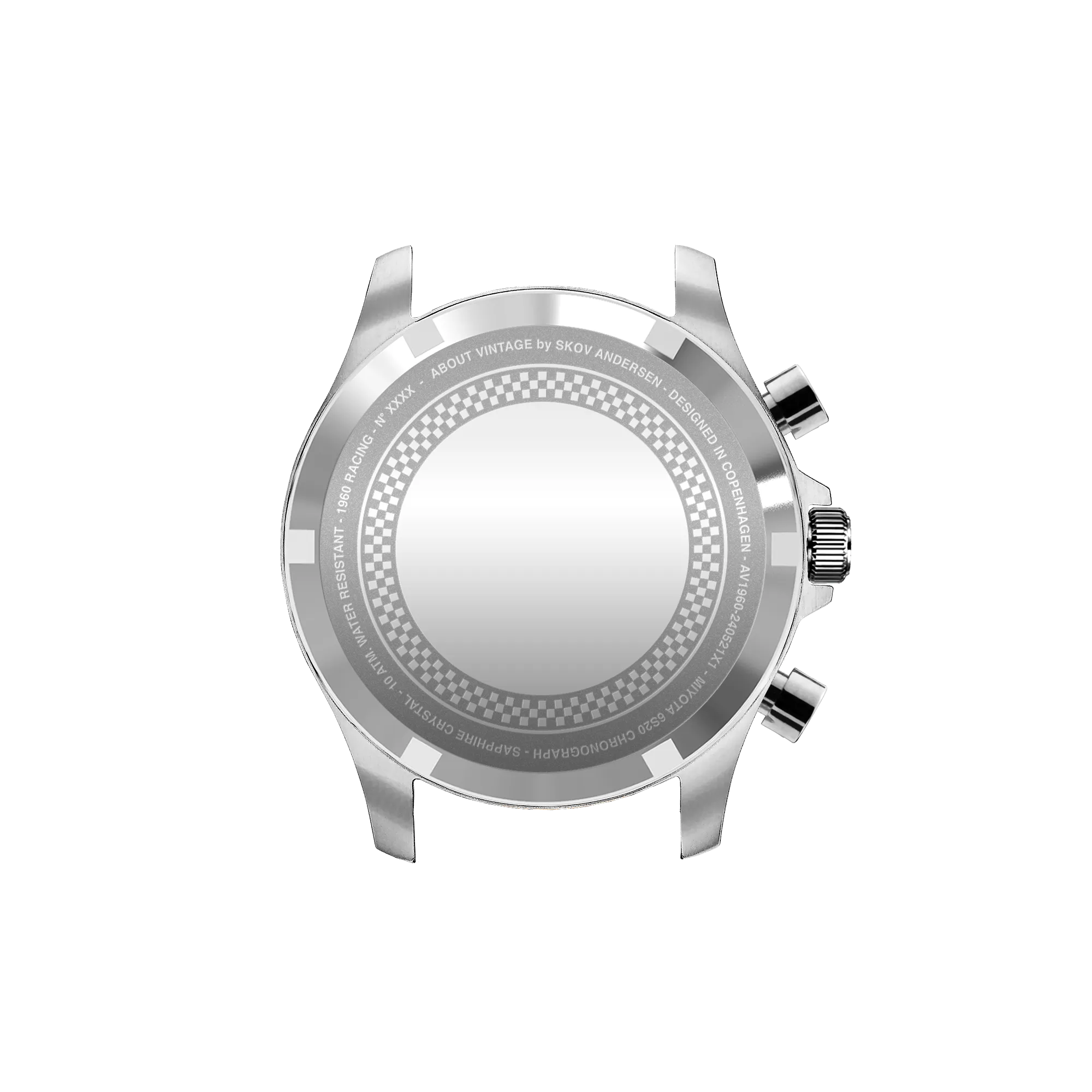 1960 Racing Chronograph. Steel / Off White & Black