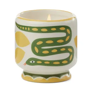 A Dopo 8 oz Handpainted Snake Ceramic - Wild Lemongrass