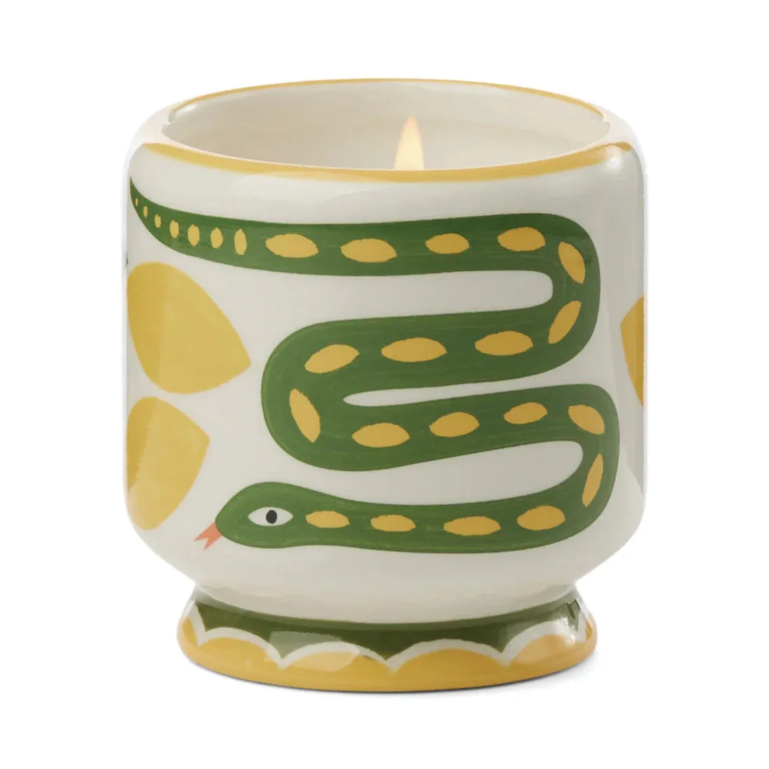 A Dopo 8 oz Handpainted Snake Ceramic - Wild Lemongrass