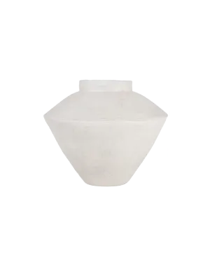ANGULAR OFF-WHITE VESSEL LARGE