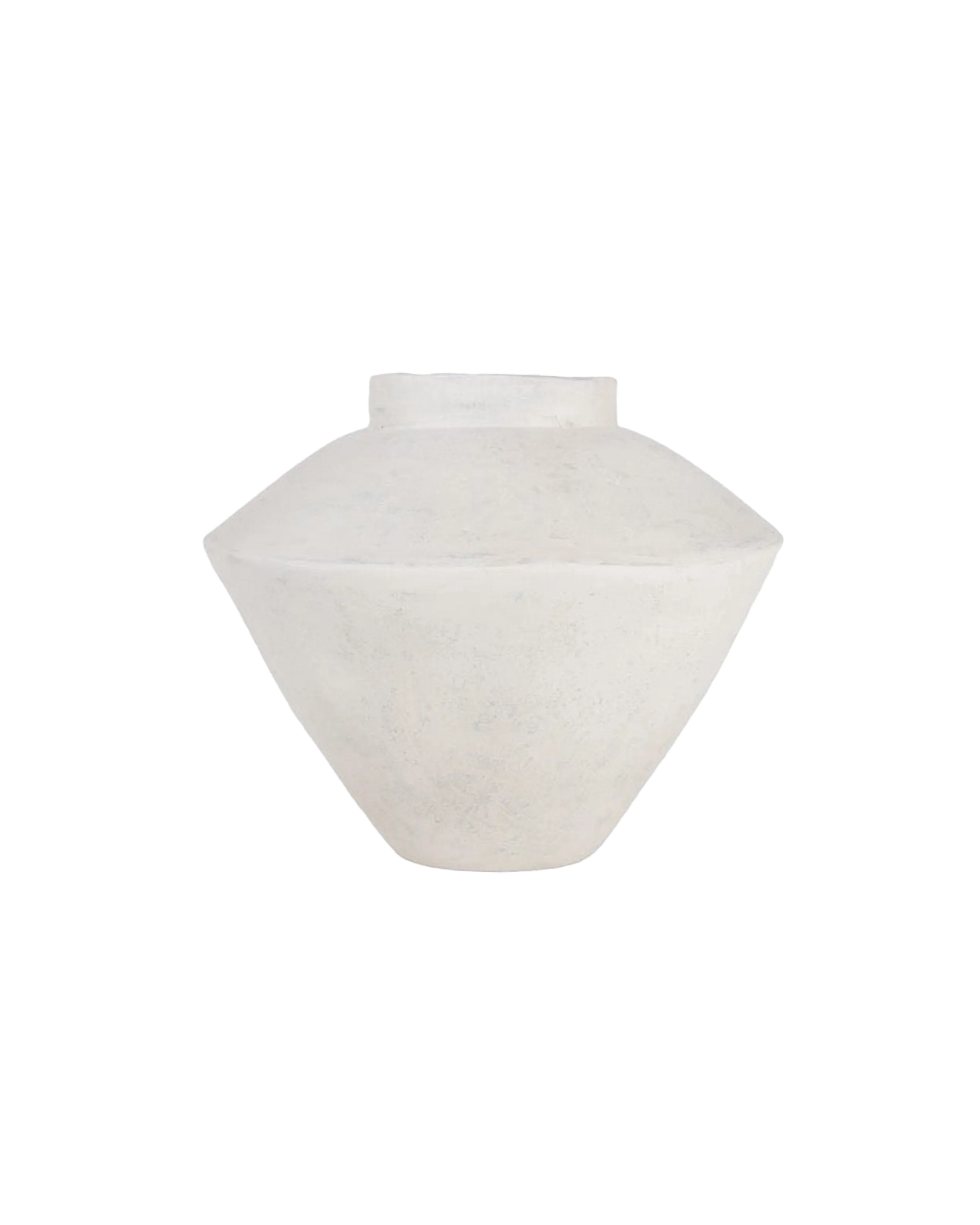 ANGULAR OFF-WHITE VESSEL LARGE