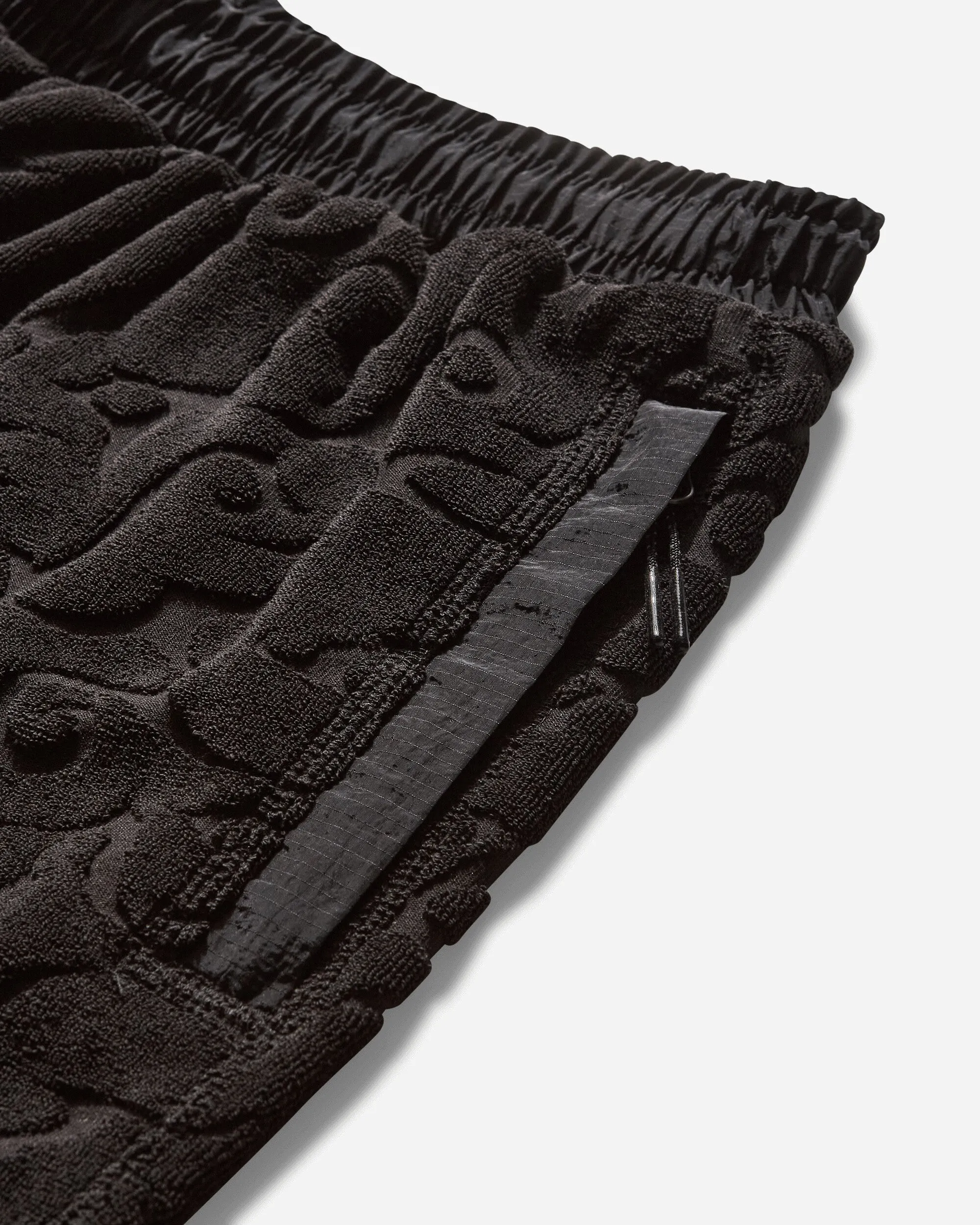 Aries Tribal Jacquard Towelling Shorts Black