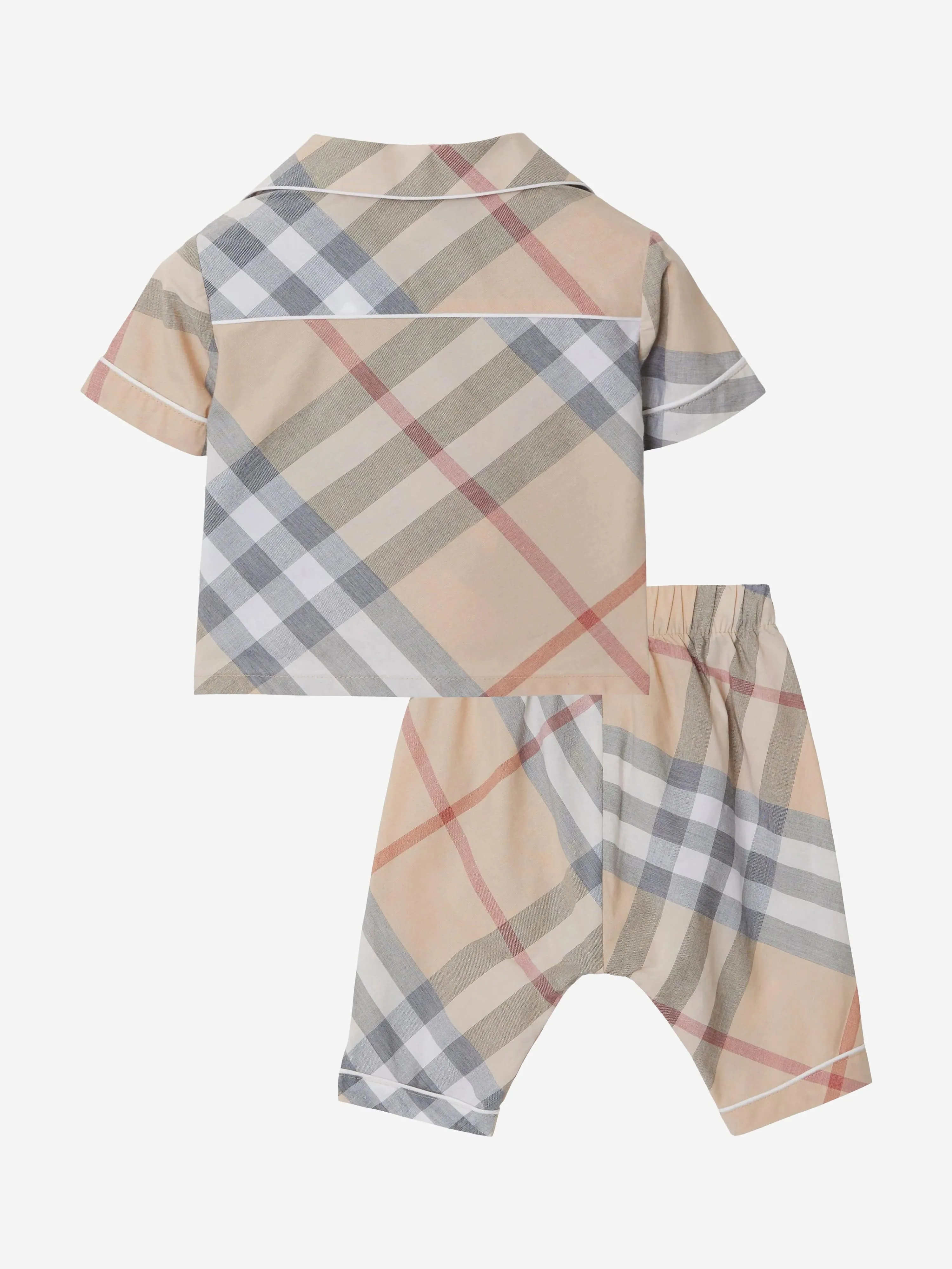 Baby Boys Check Carey Outfit Set in Beige