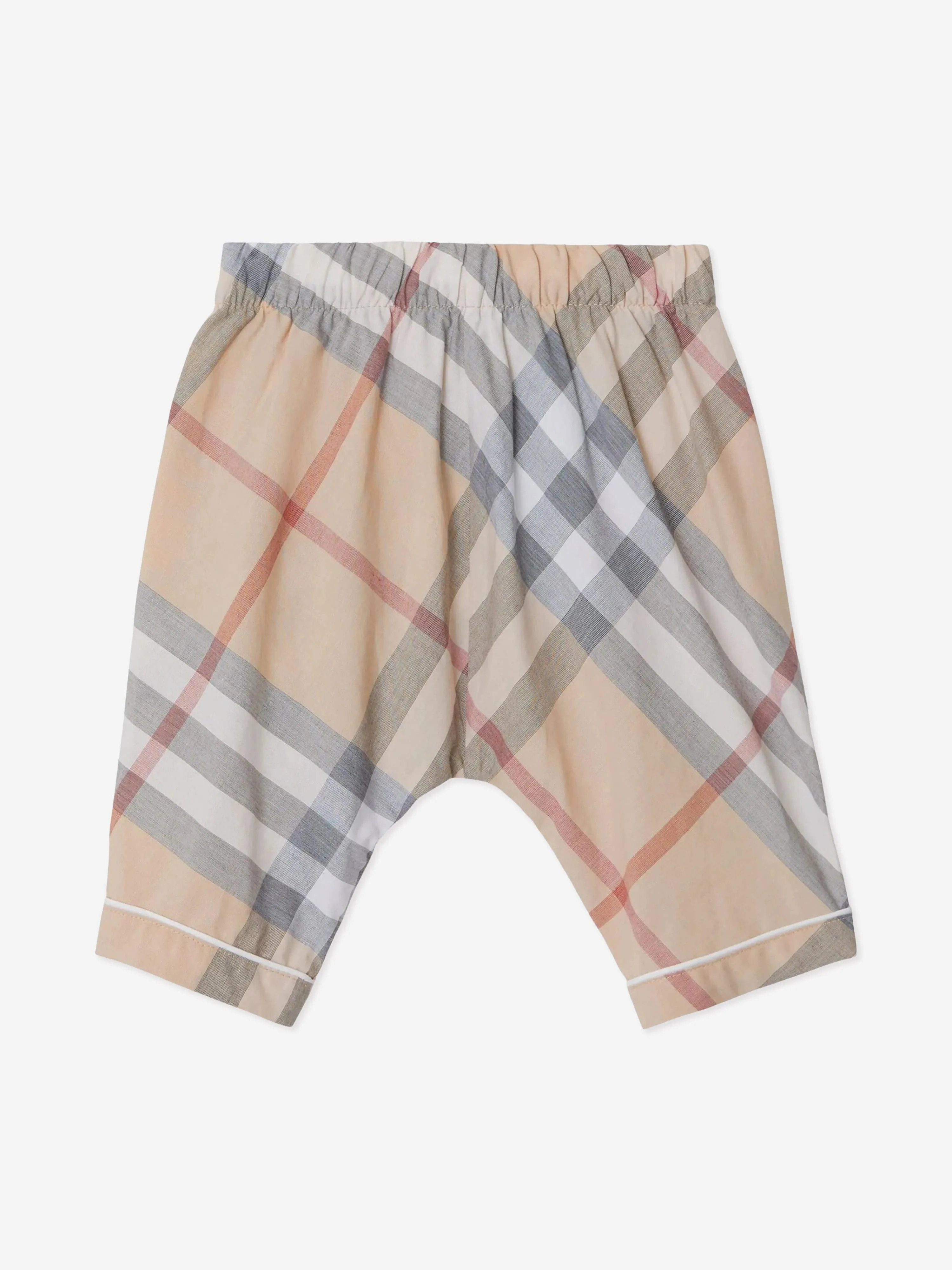 Baby Boys Check Carey Outfit Set in Beige