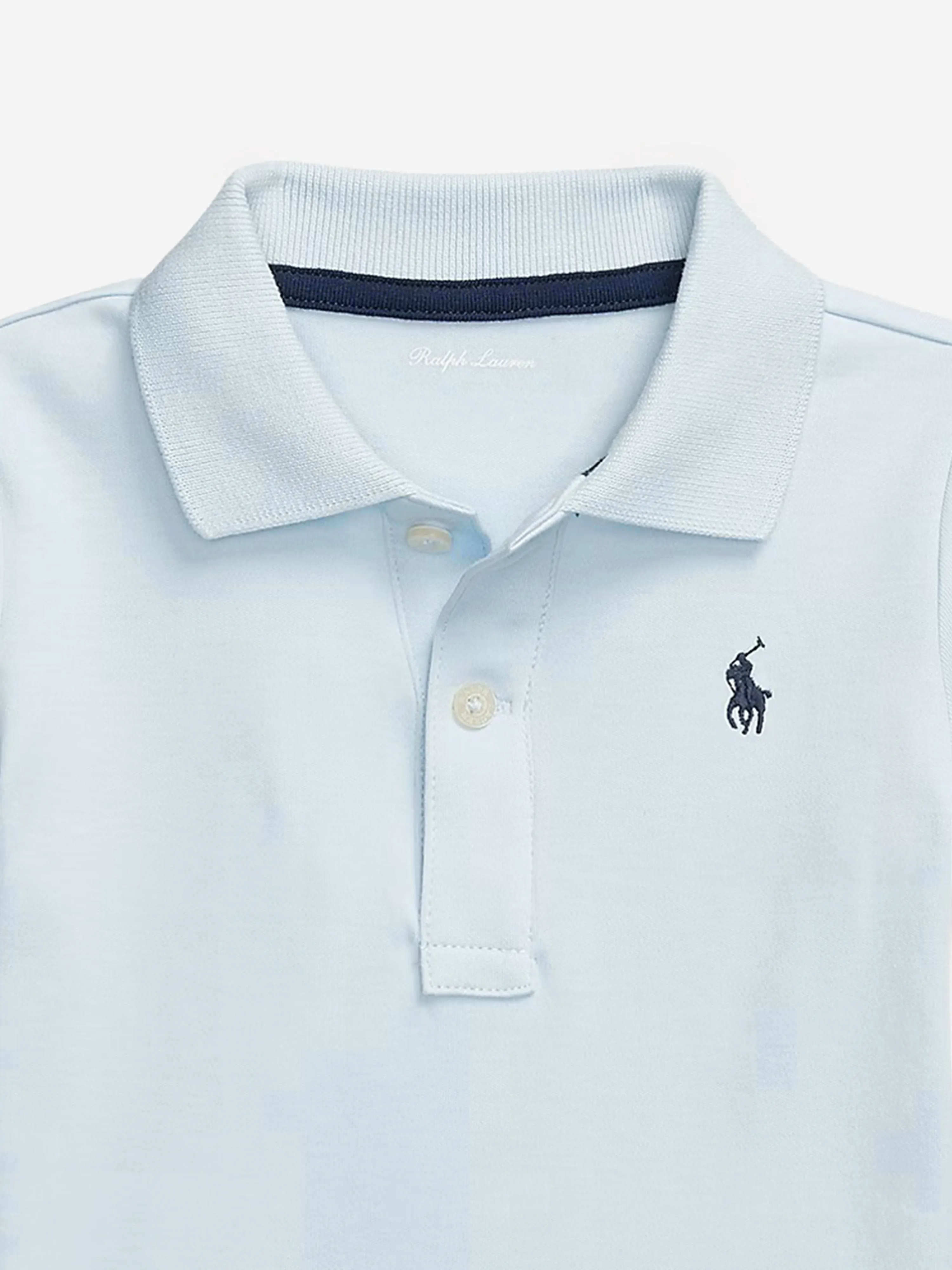 Baby Boys Polo Bodysuit in Blue