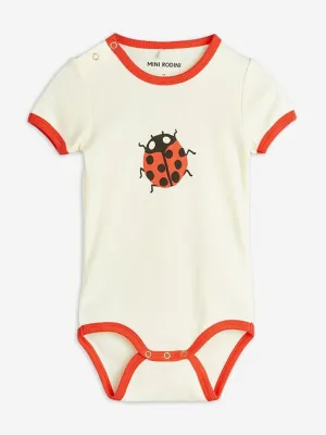 Baby Girls Ladybugs Bodysuit in Ivory
