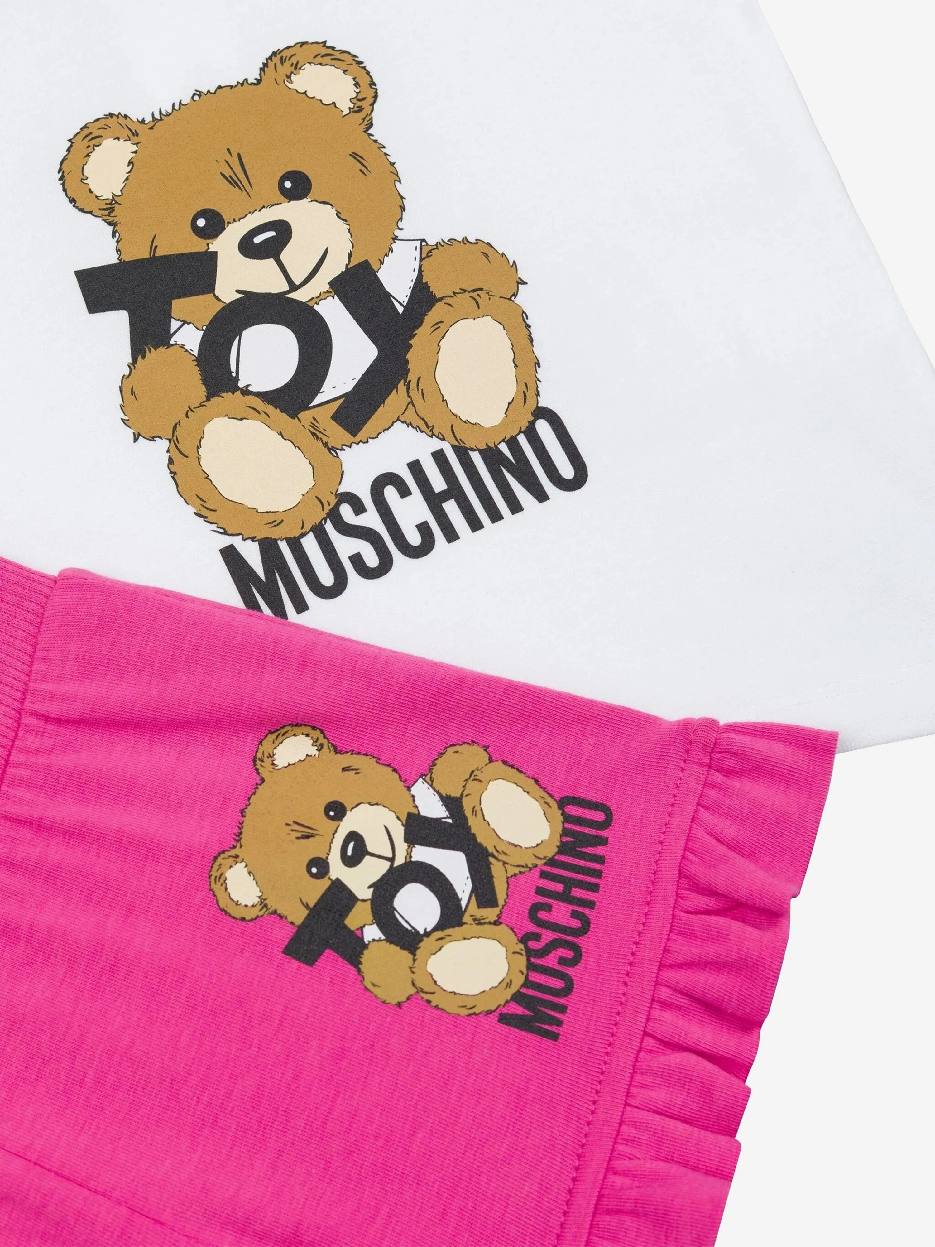 Baby Girls Teddy Bear Short Set in Pink