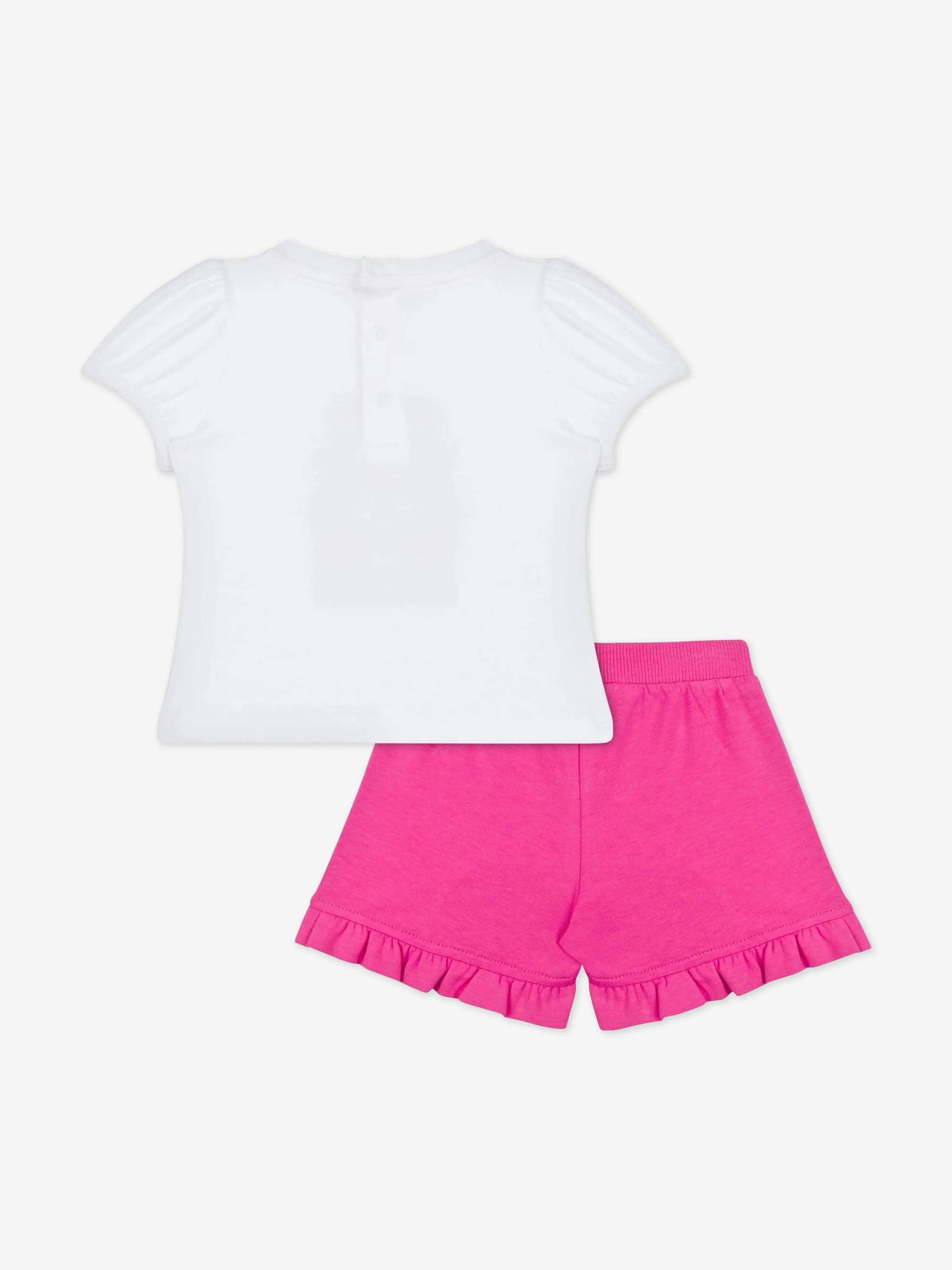 Baby Girls Teddy Bear Short Set in Pink
