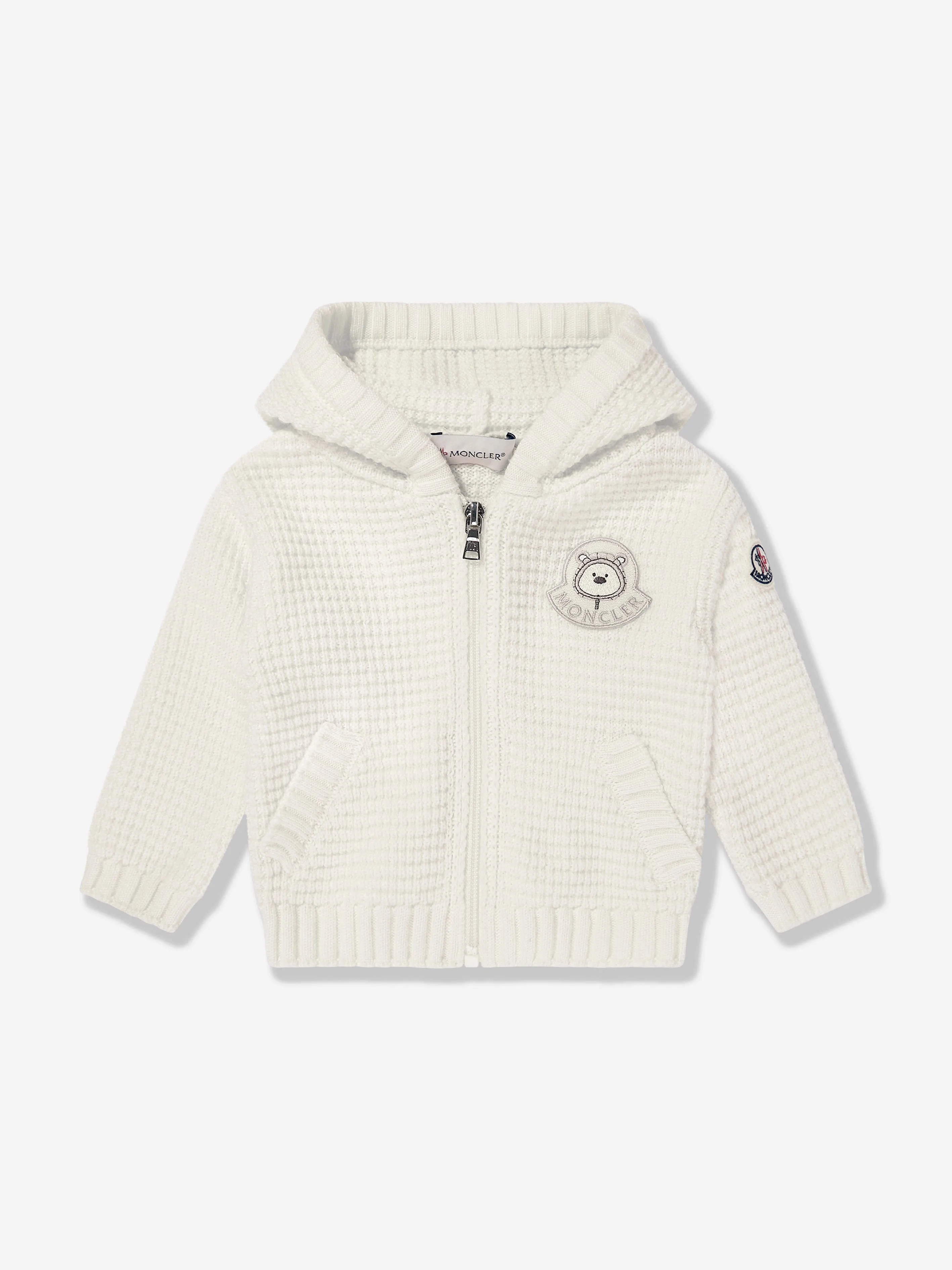 Baby Wool Zip Up Top in Ivory
