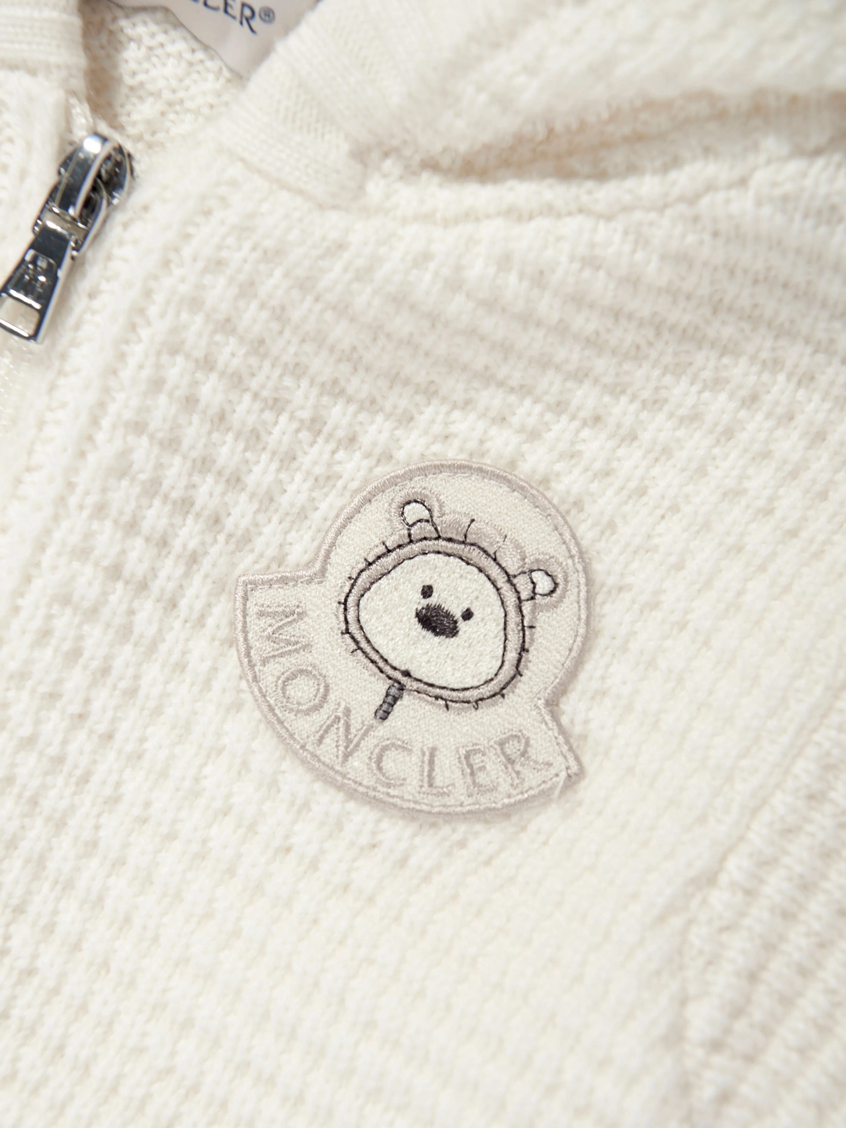 Baby Wool Zip Up Top in Ivory