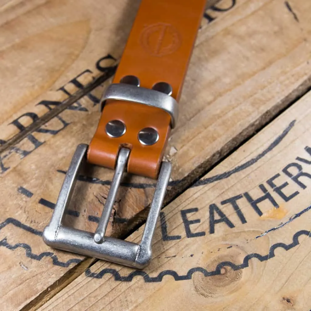 Barnes & Moore Garrison Belt - Harness Tan/Nickel