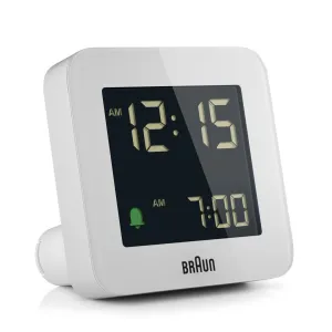 BC09 Braun digital alarm clock - white