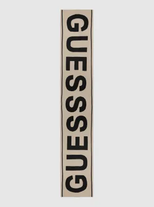 Beige Logo Scarf