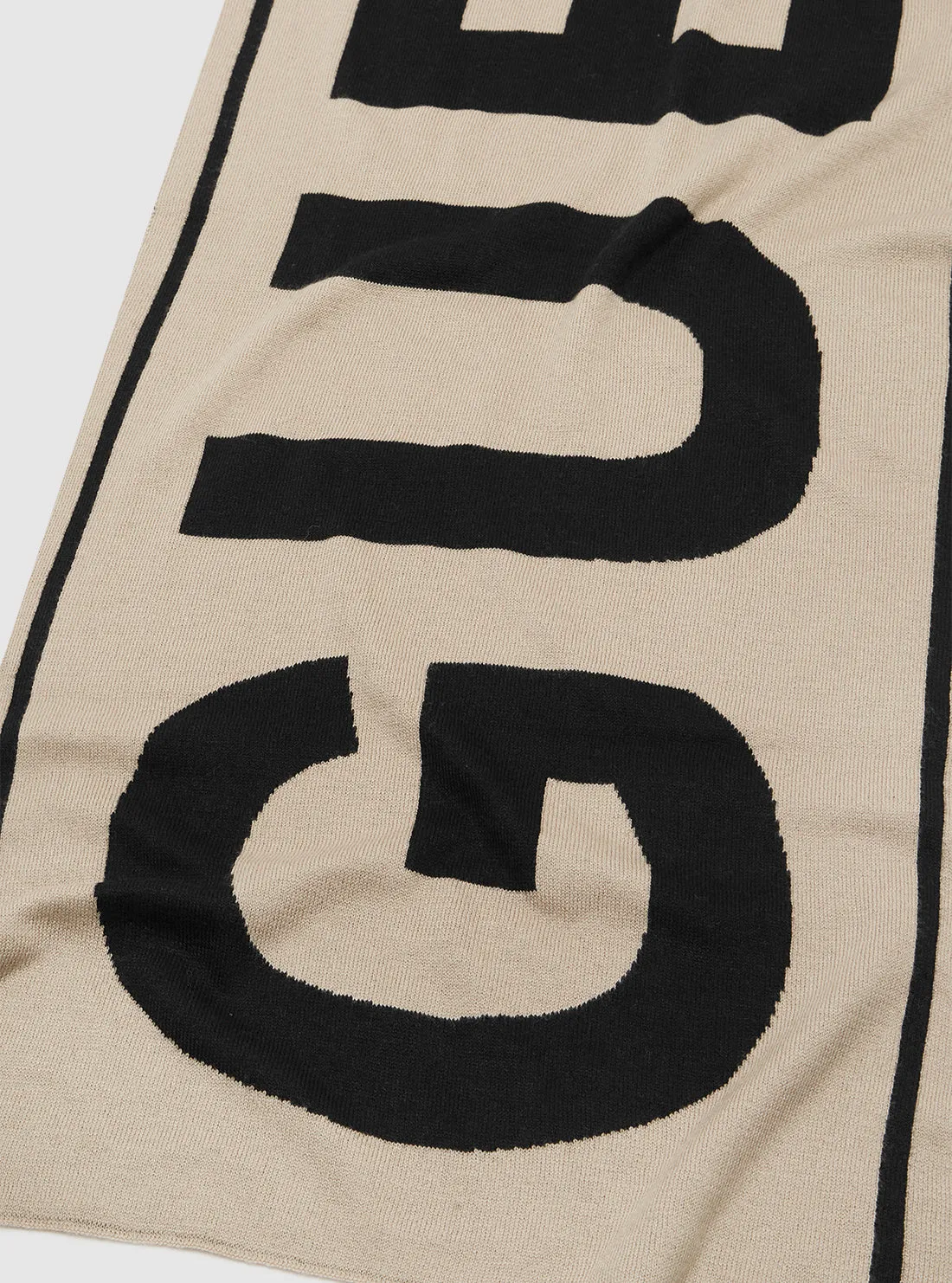 Beige Logo Scarf