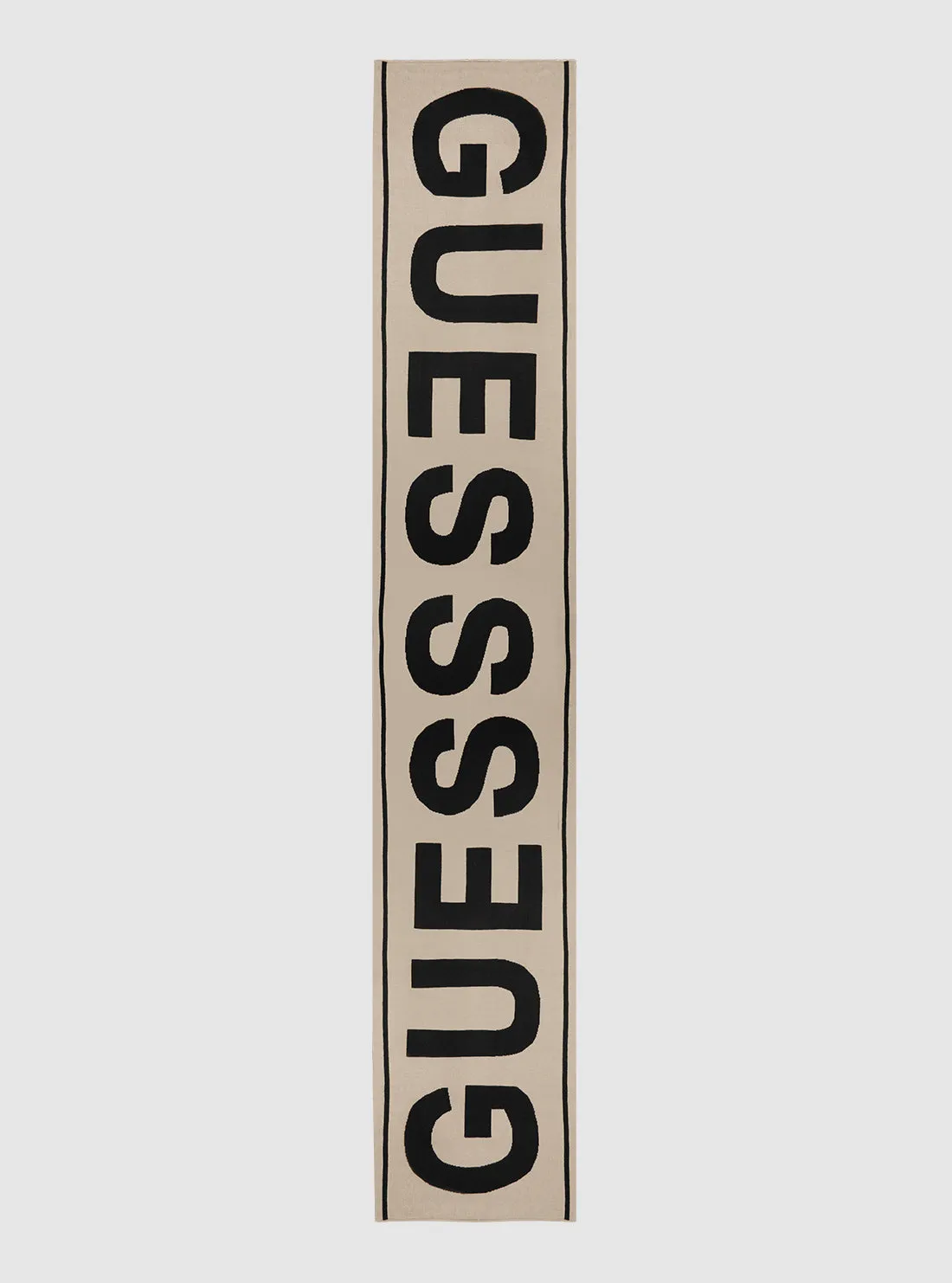 Beige Logo Scarf