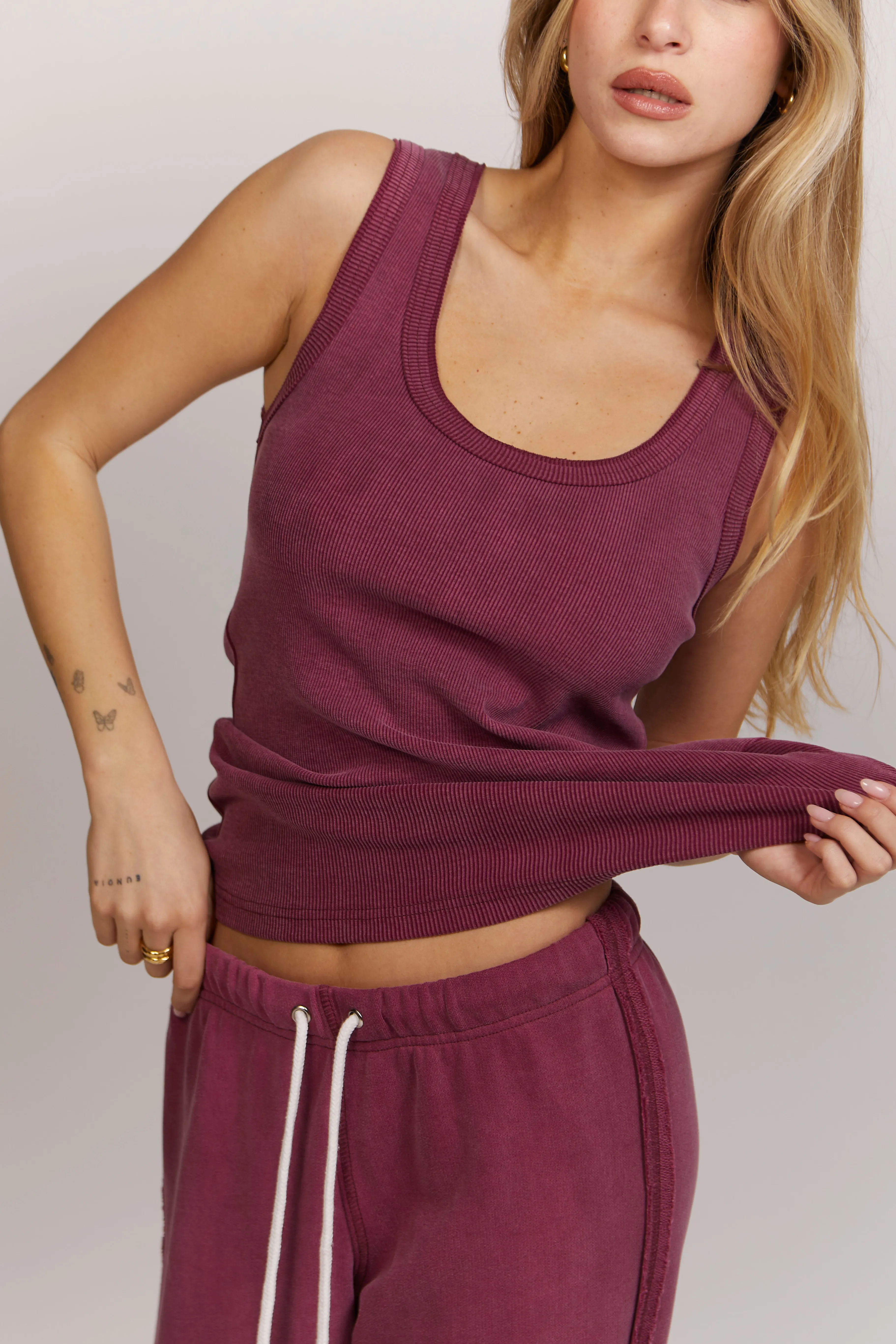 Berry Wash Rib Tank
