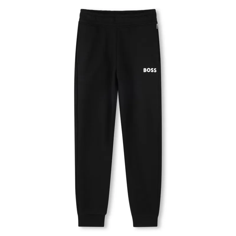 Black Logo Hooded Tracksuit
