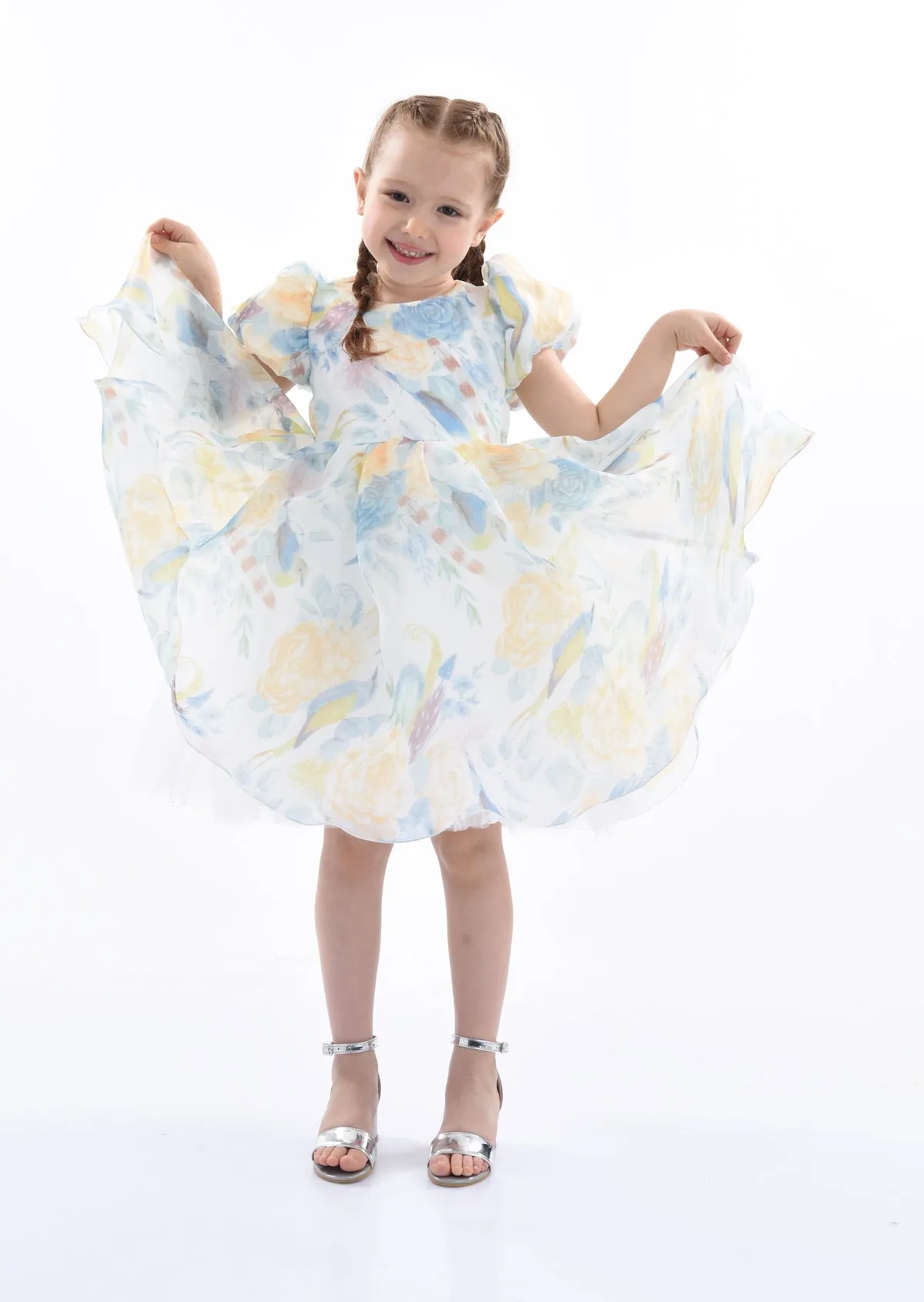 Blue Chablis Floral Garden Organza Dress