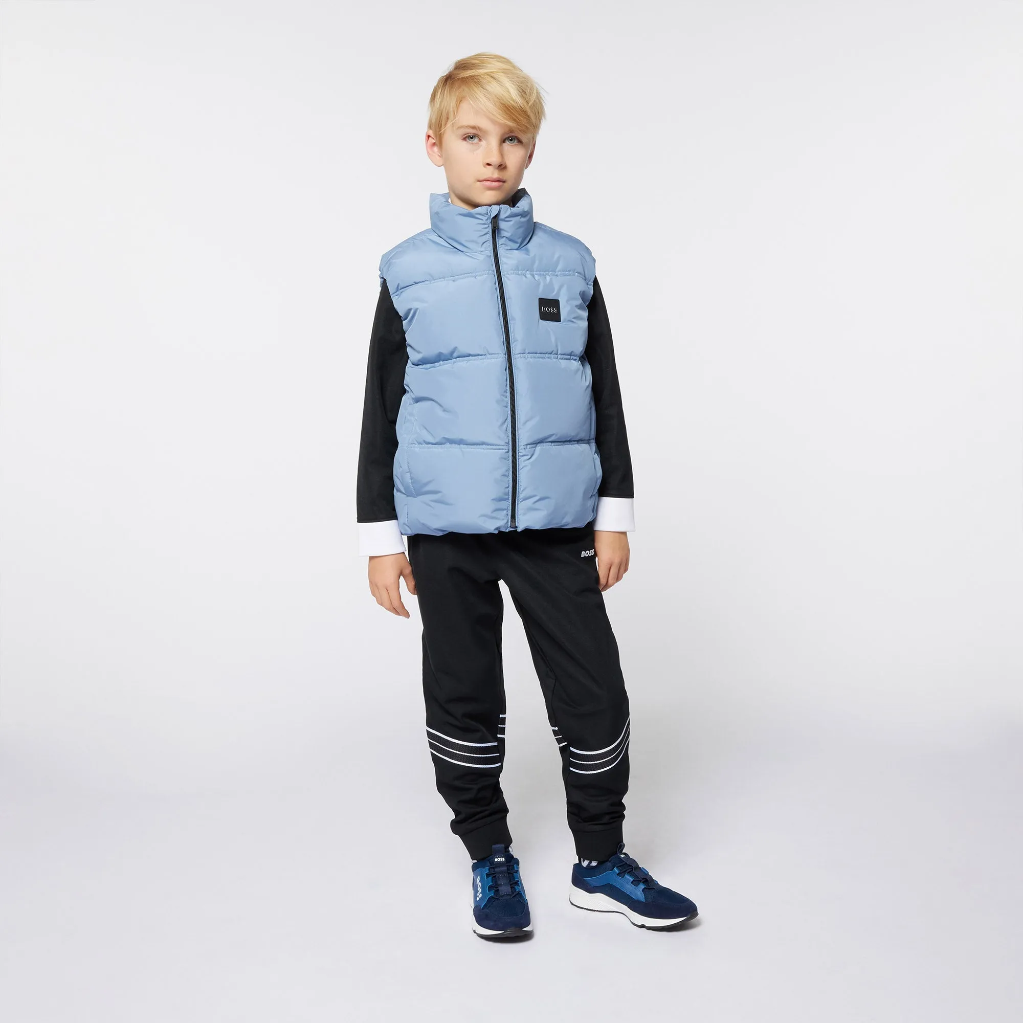 Blue Logo Puffer Vest