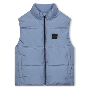 Blue Logo Puffer Vest