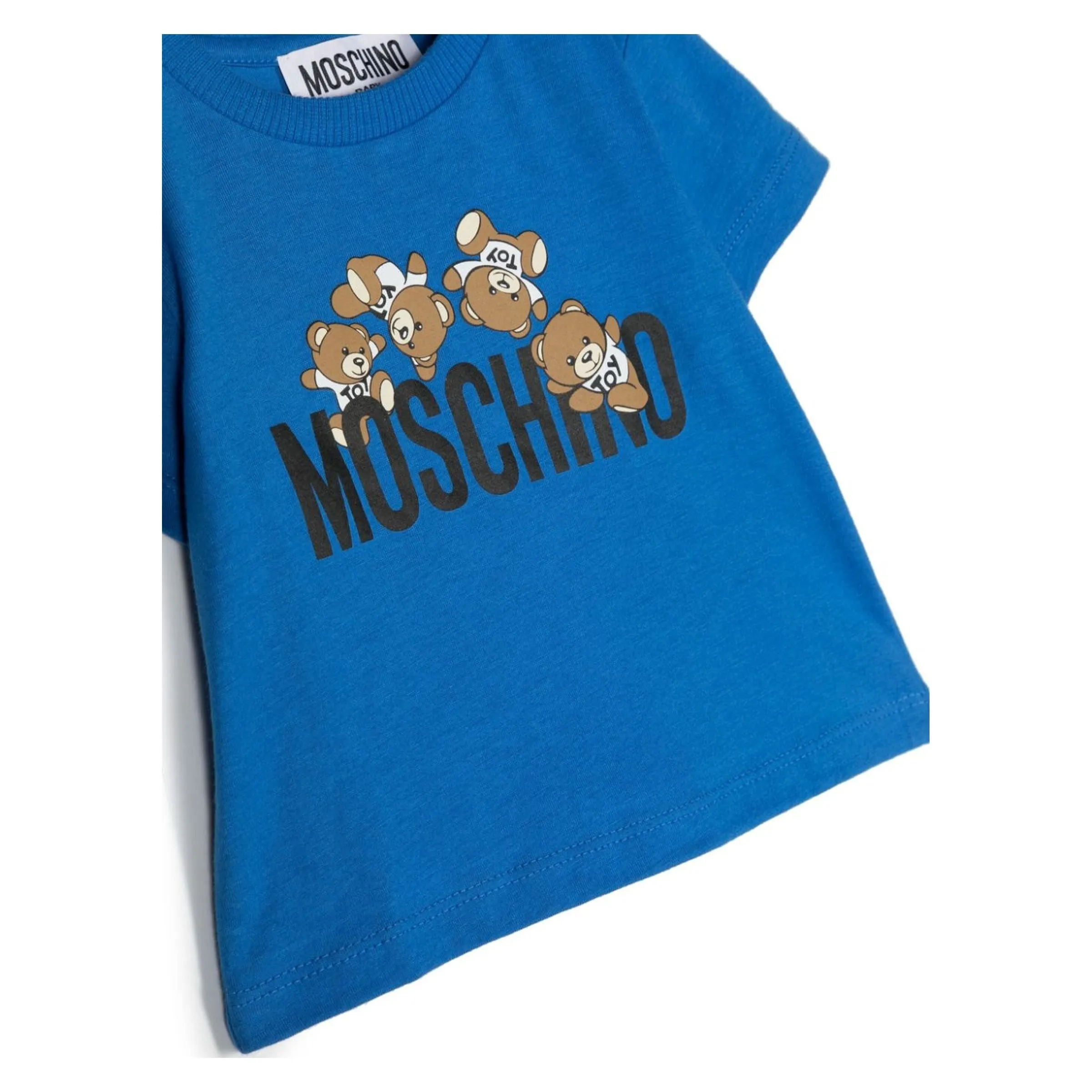 Blue Teddy Bear Logo T-Shirt