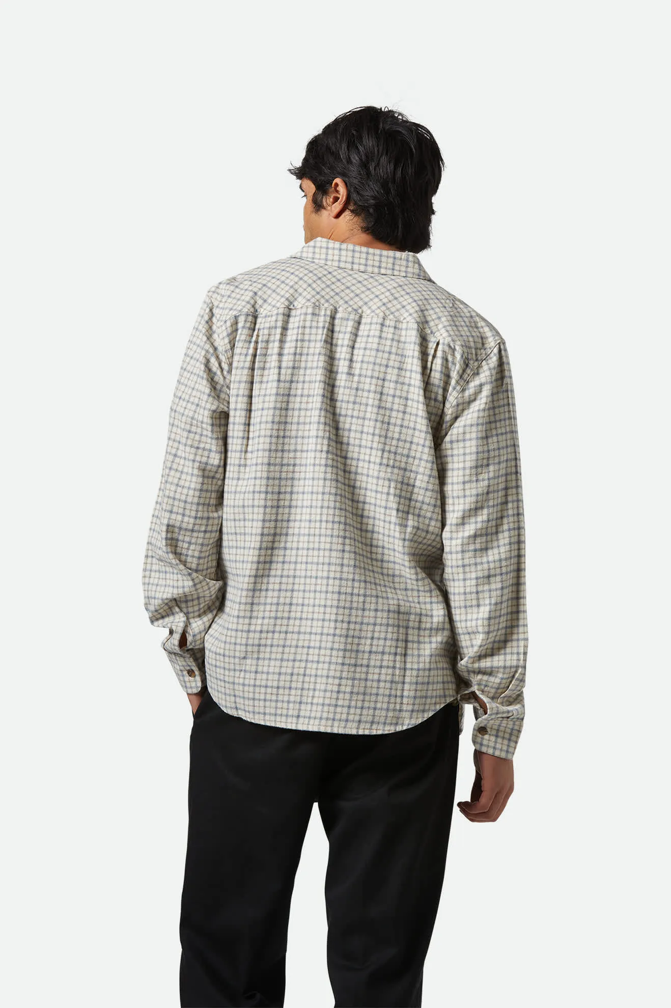 Bowery Lightweight Ultra Soft L/S Flannel - Whitecap/Basalt