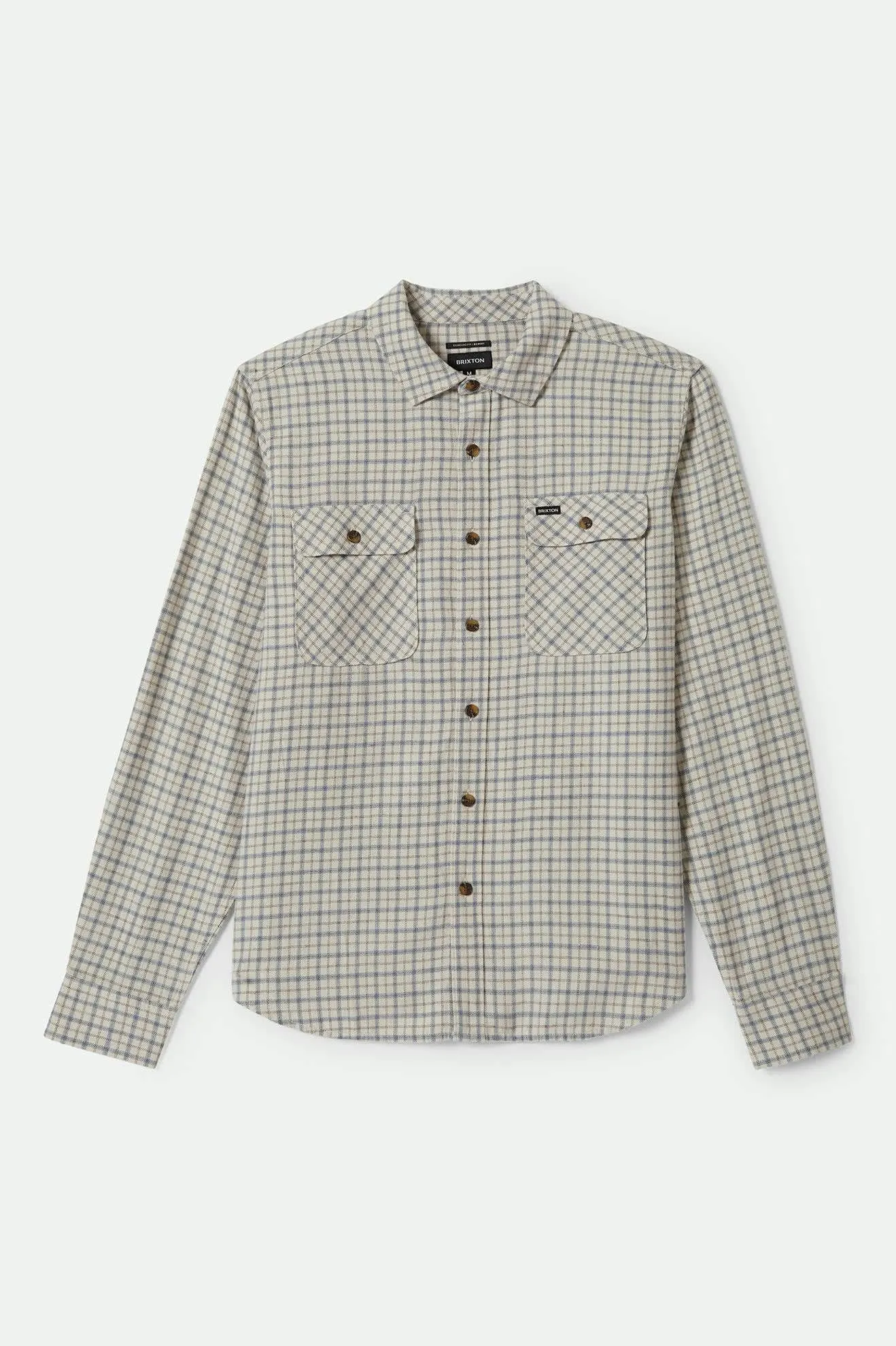 Bowery Lightweight Ultra Soft L/S Flannel - Whitecap/Basalt