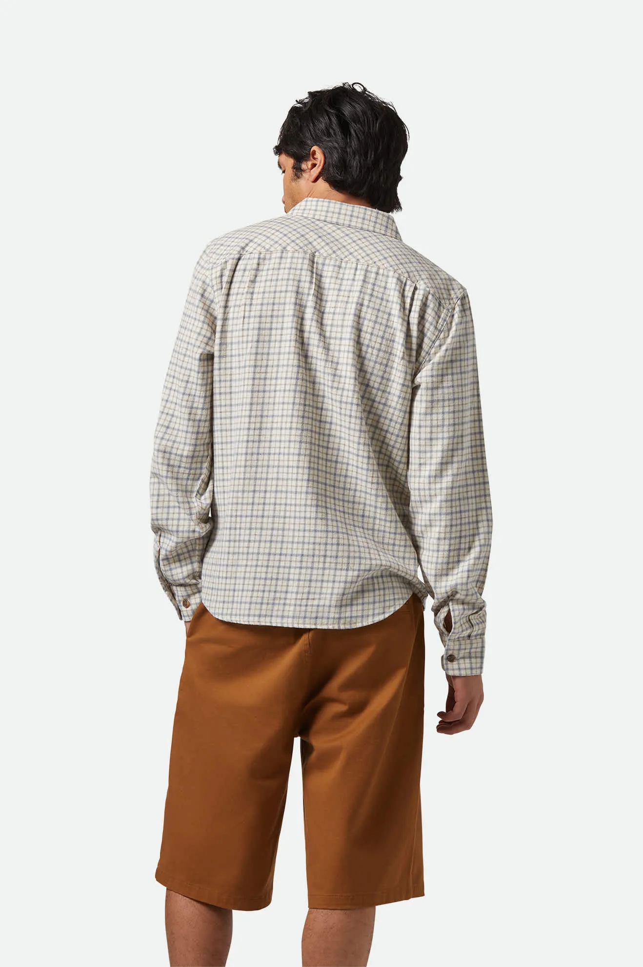 Bowery Lightweight Ultra Soft L/S Flannel - Whitecap/Basalt