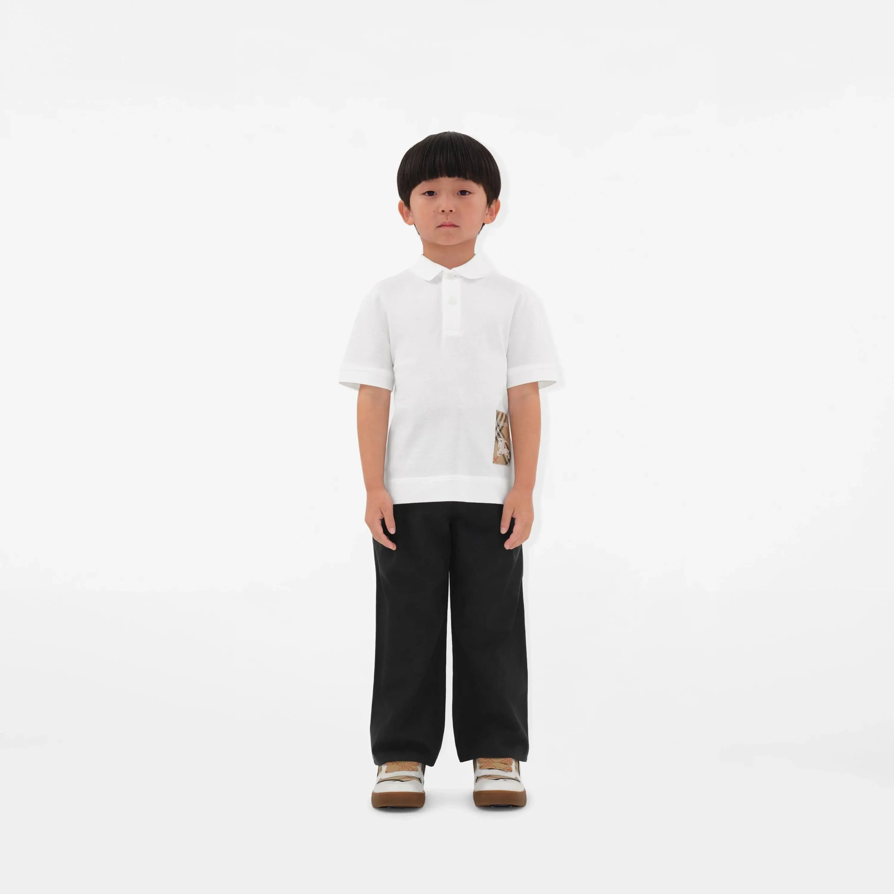 Boys Johane EKD Polo Shirt in White