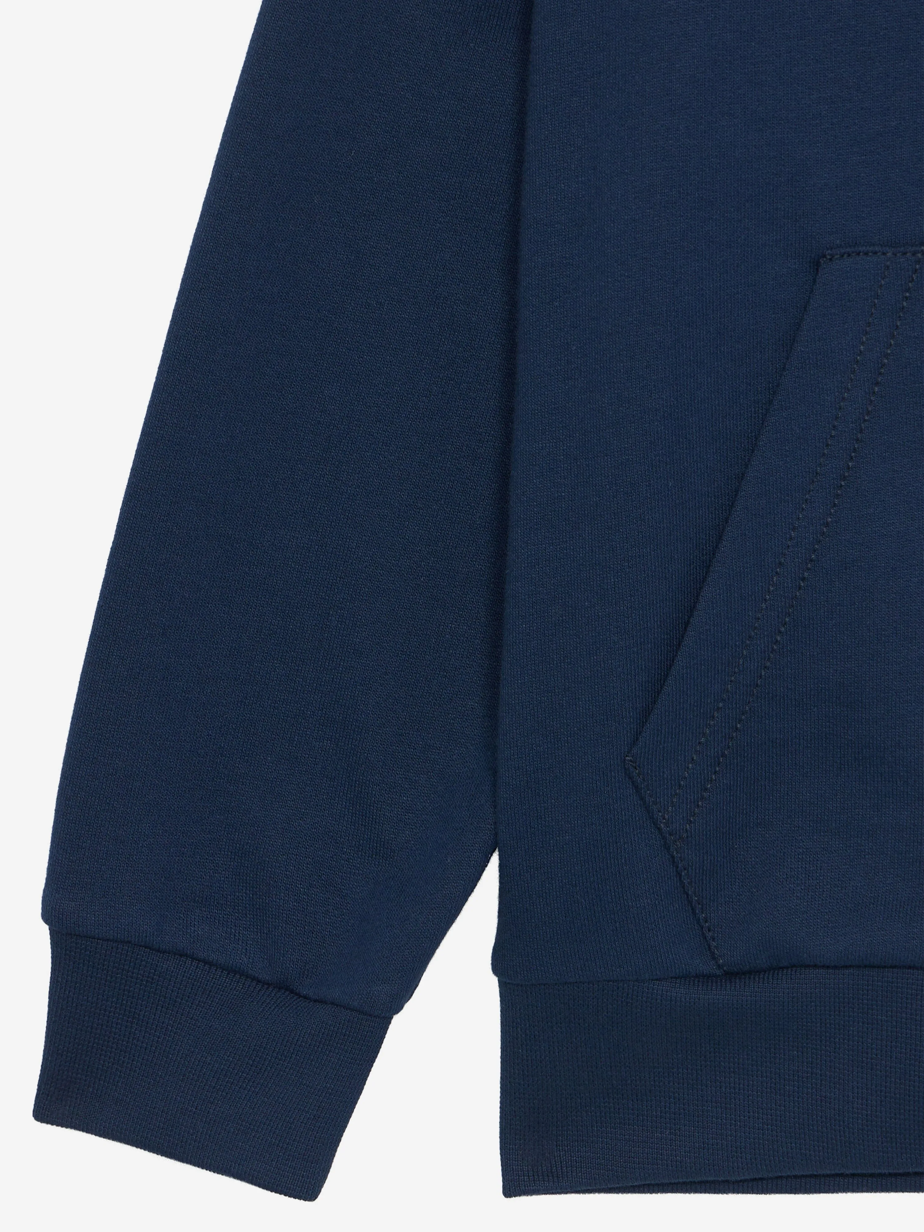 Boys Logo Zip Up Top in Navy