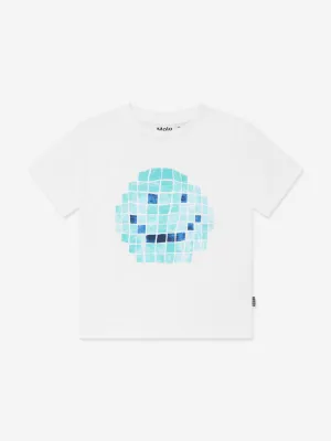 Boys Rame Tile Happy T-Shirt in White