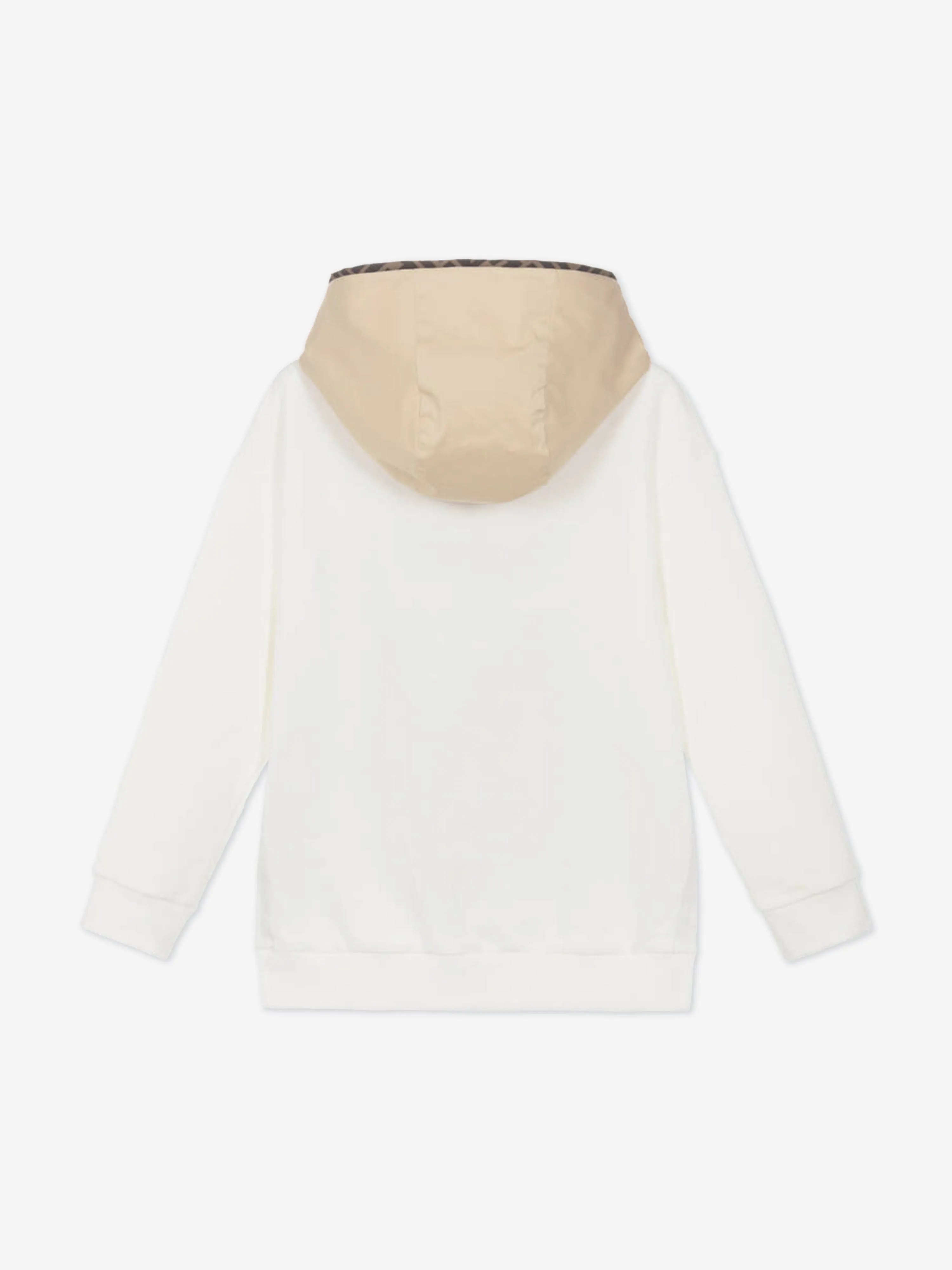 Boys Stretch Gabardine Zip Up Top in Beige