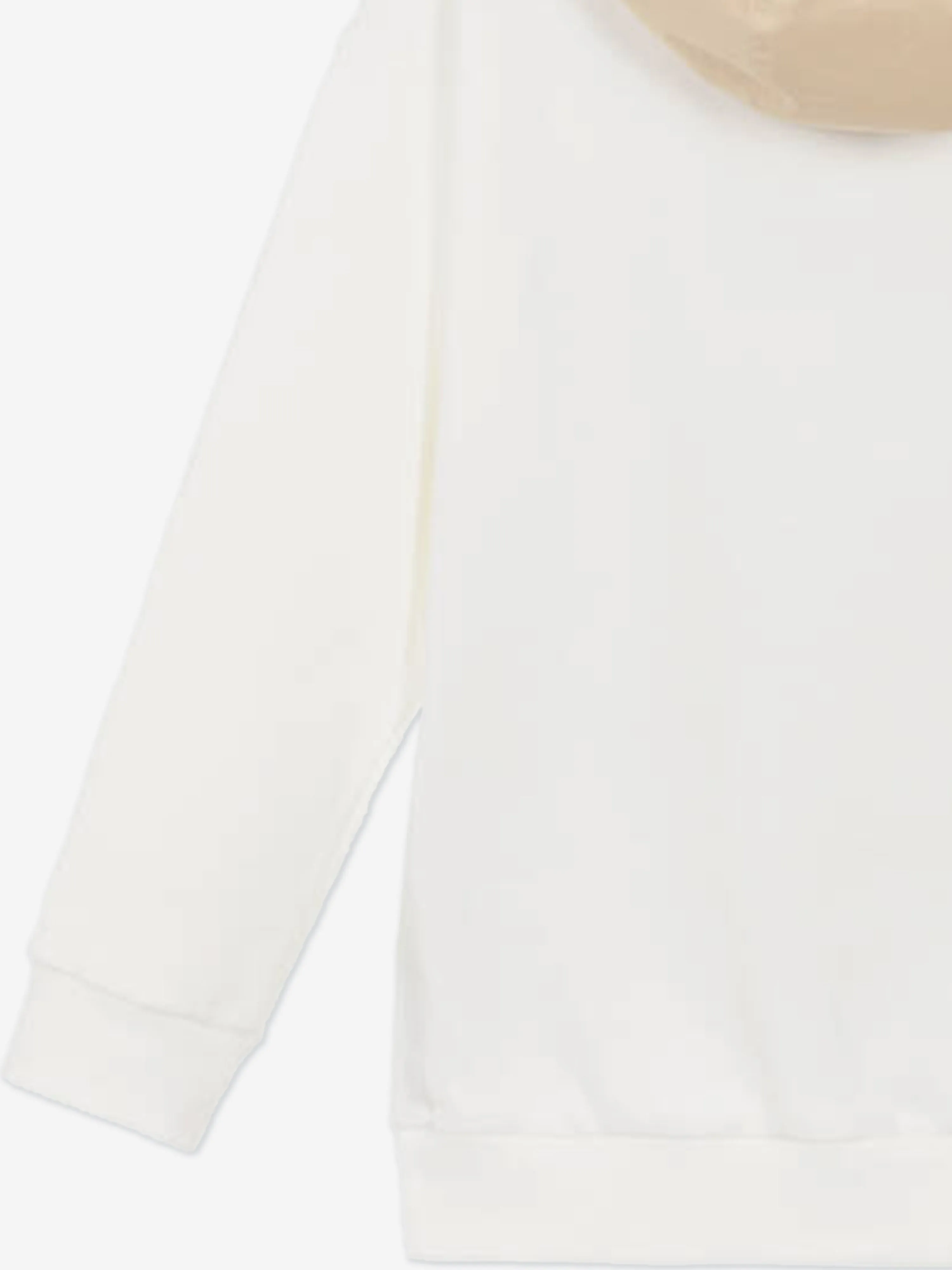 Boys Stretch Gabardine Zip Up Top in Beige
