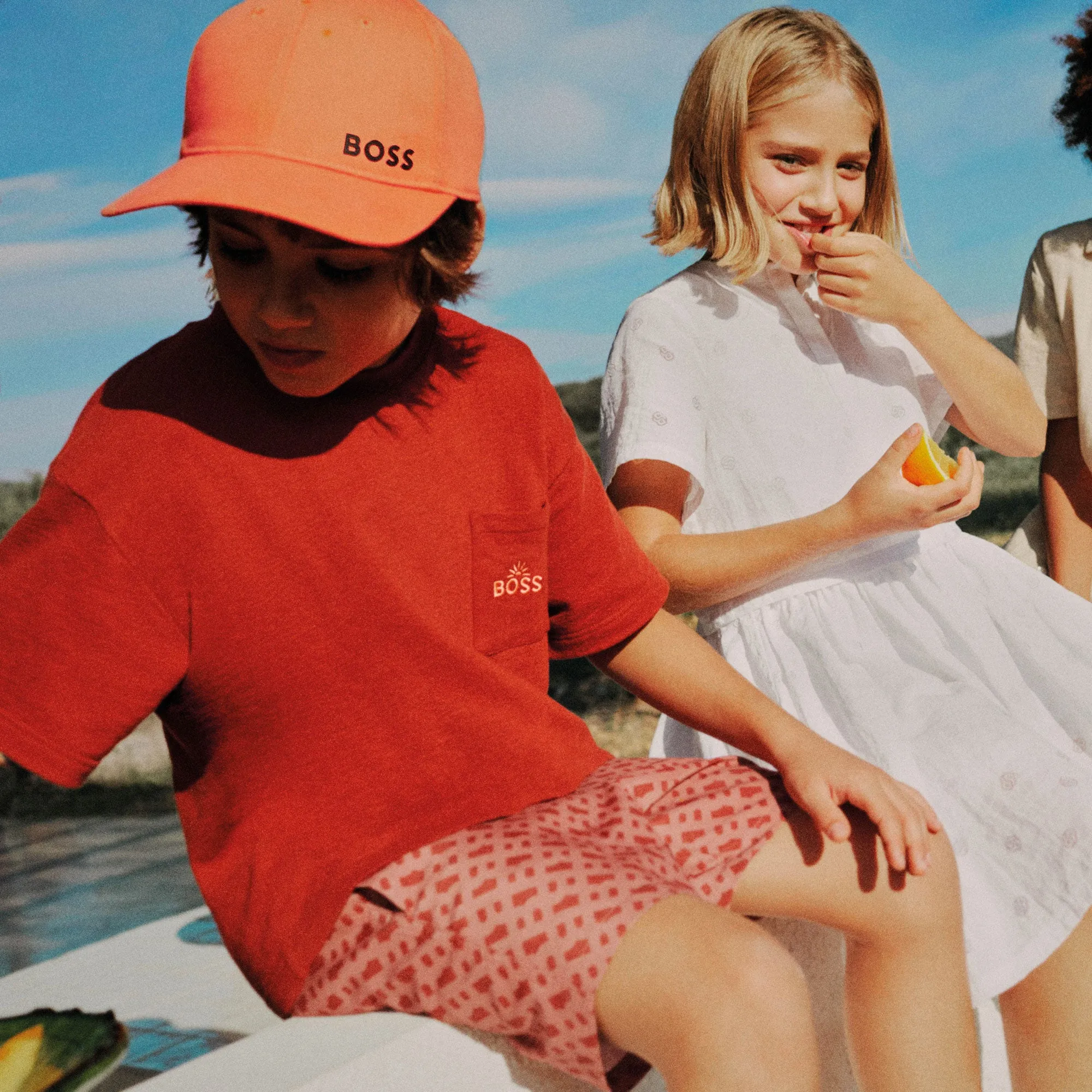 Bright Red Logo Baseball Cap