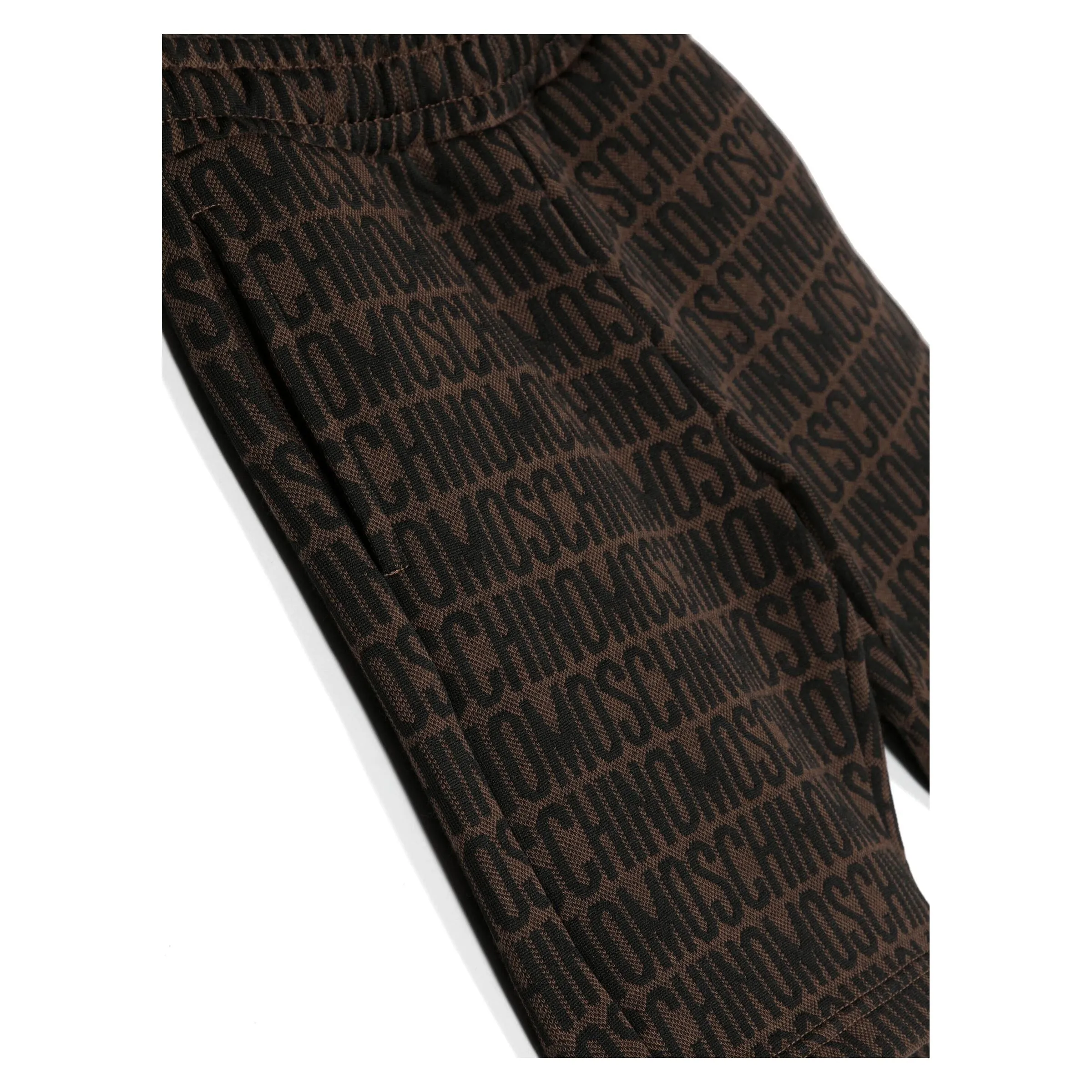 Brown All Over Logo Shorts