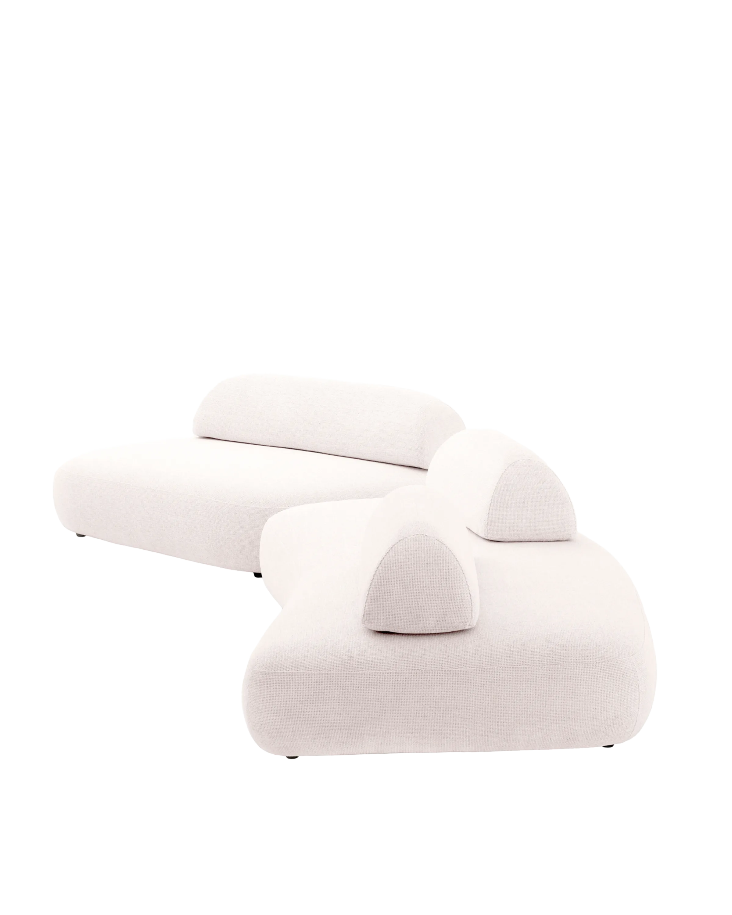 CALASSO ASYMMETRICAL SOFA WHITE