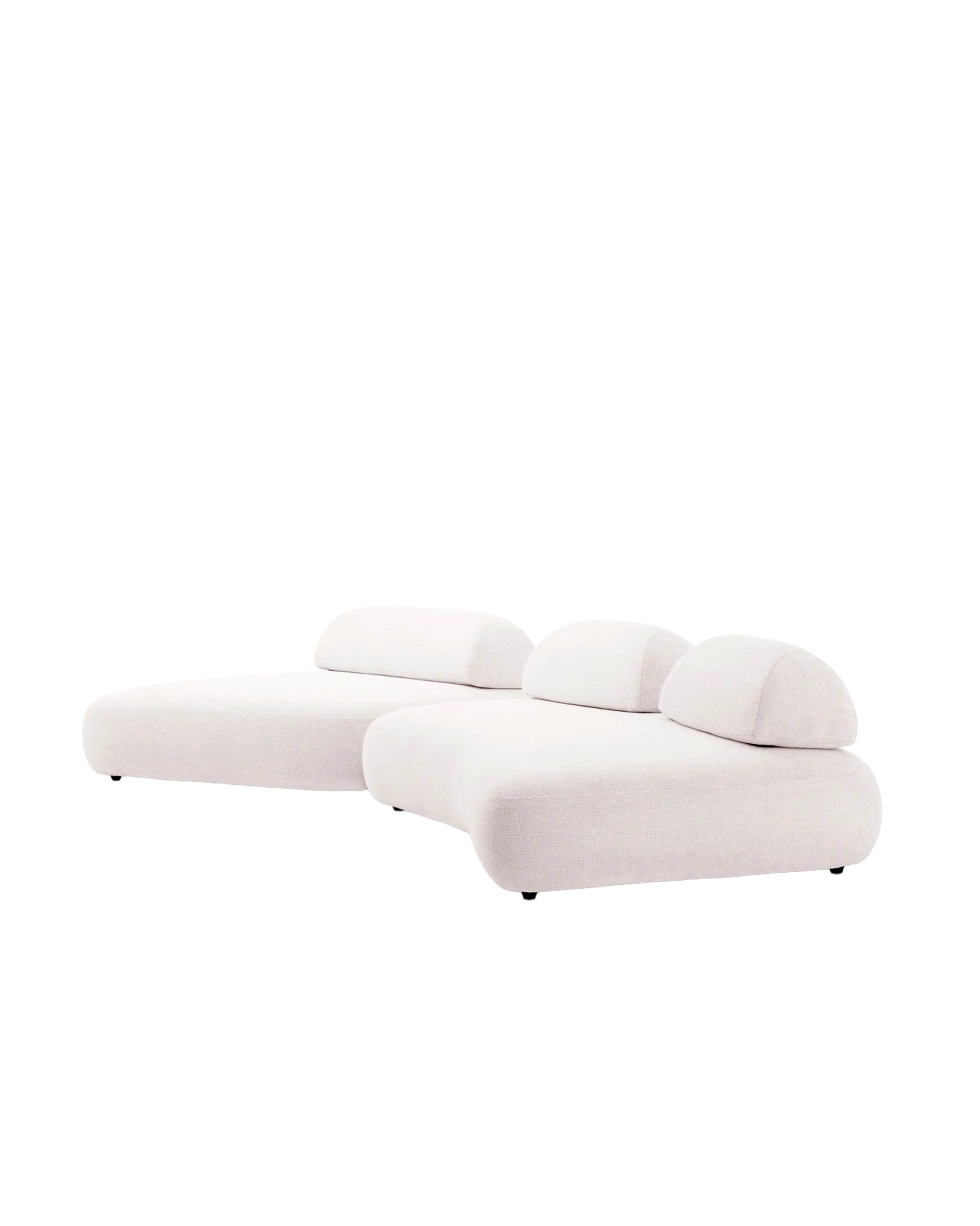 CALASSO ASYMMETRICAL SOFA WHITE