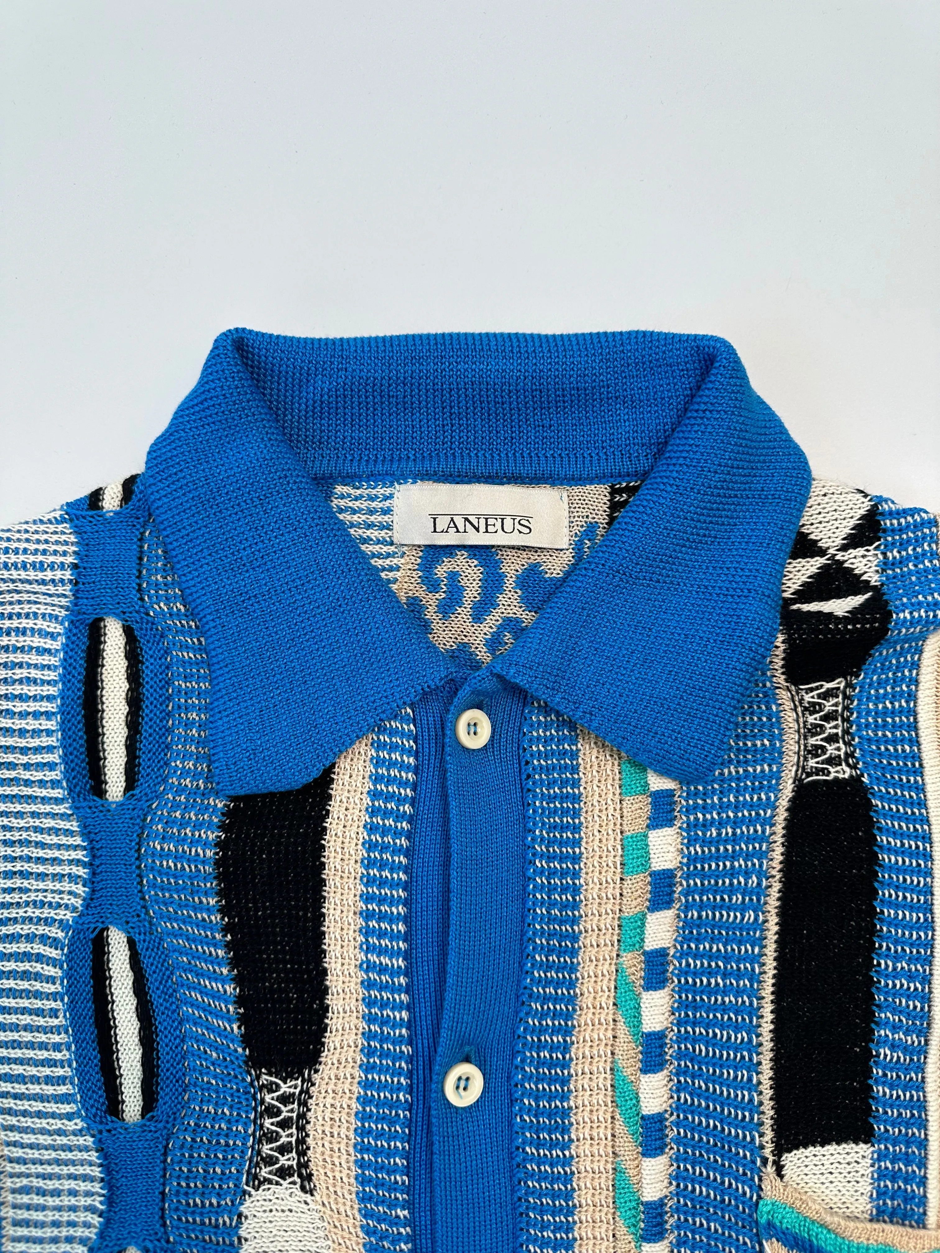 Camicia Polo Jacquard Multicolor