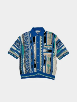 Camicia Polo Jacquard Multicolor