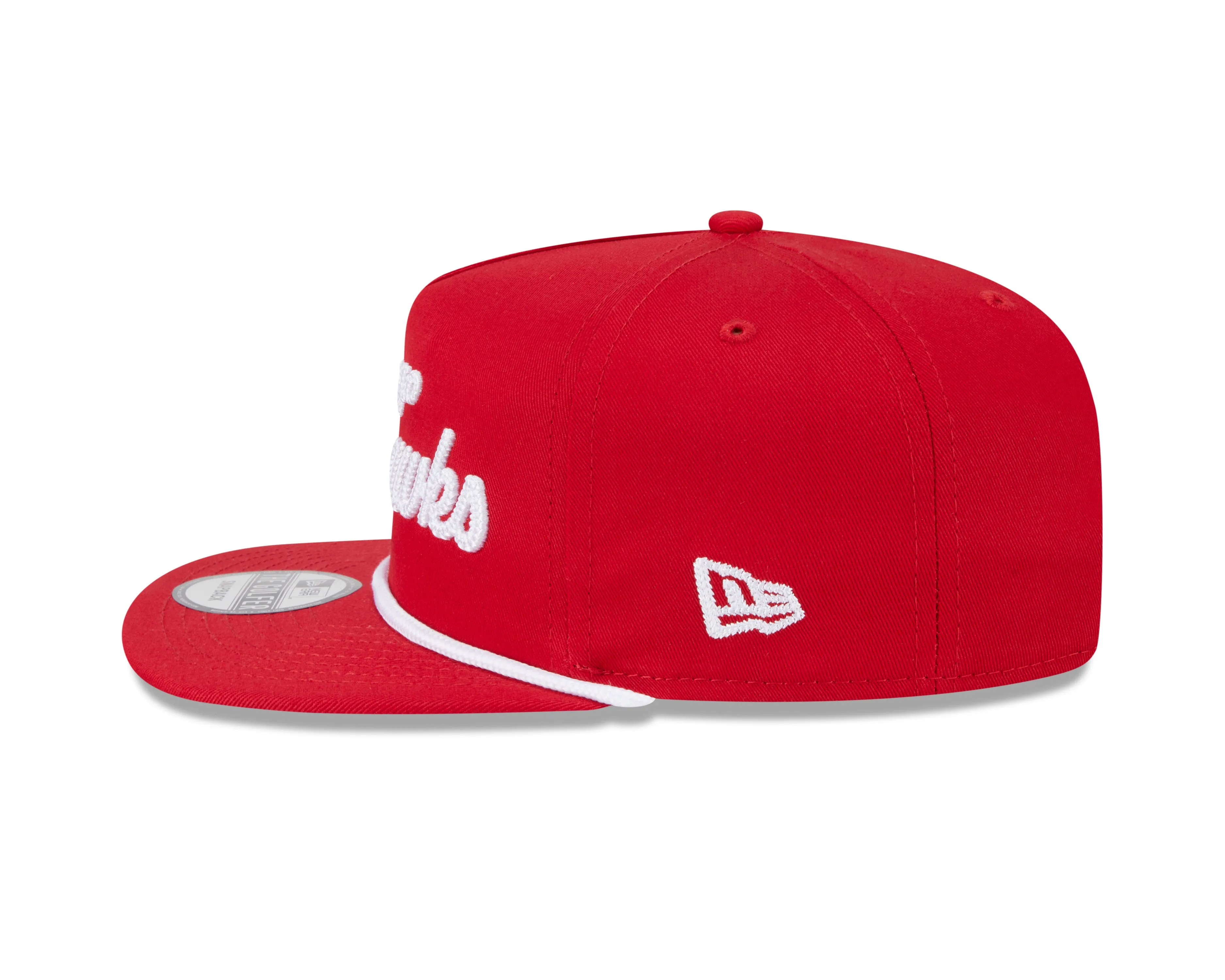 Chicago Blackhawks New Era Red Team Text The Golfer Snapback Hat
