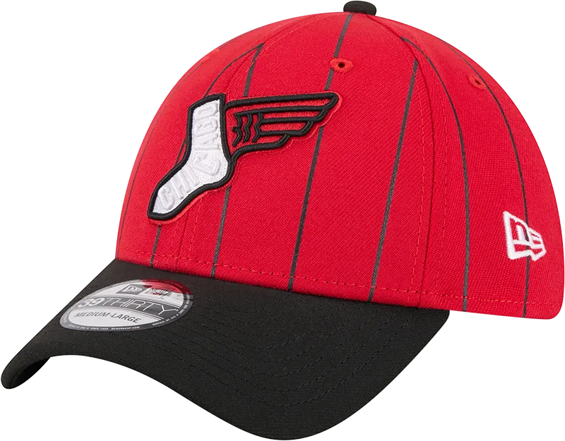 Chicago White Sox 2025 City Connect Red/Black New Era 39THIRTY Flex Fit Hat