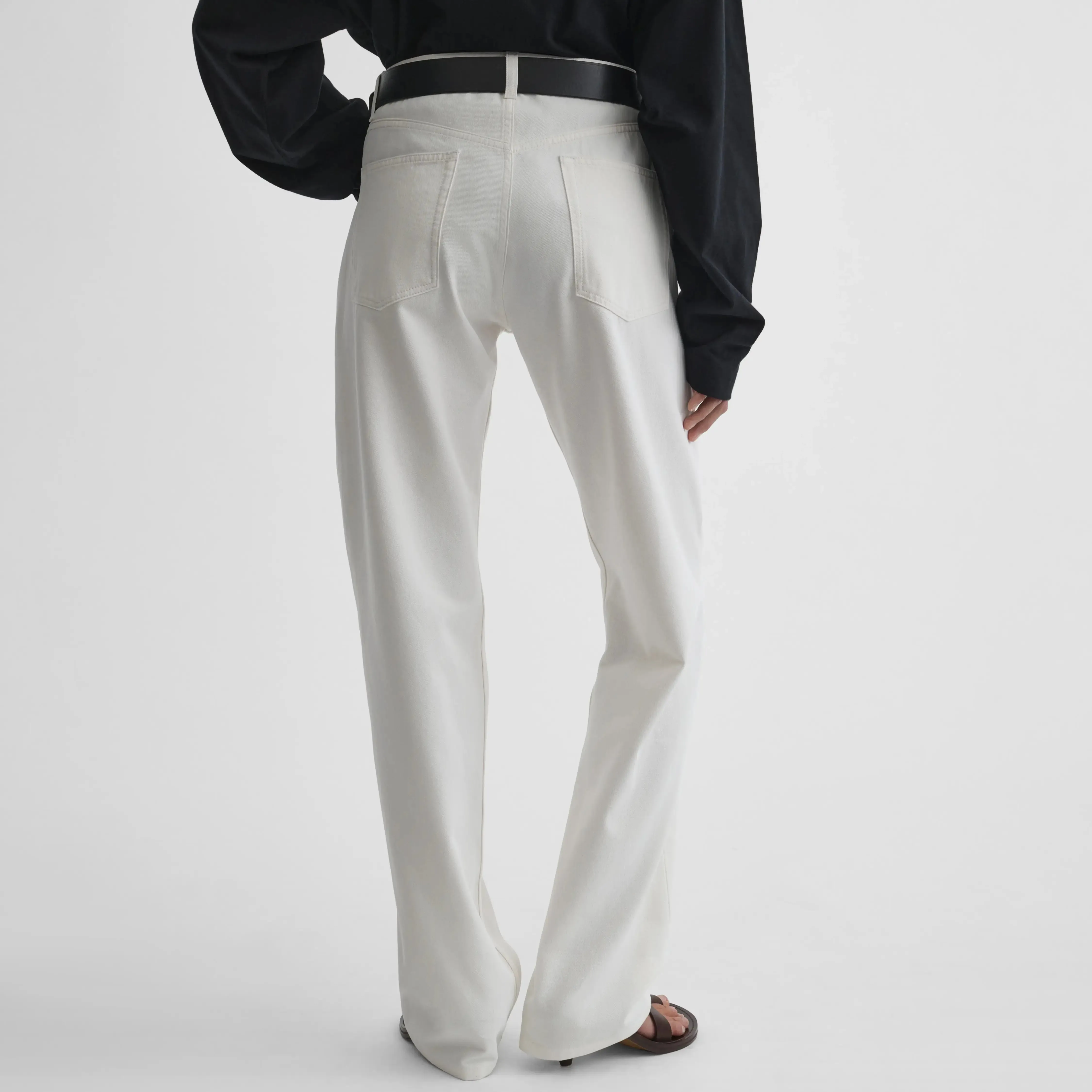 CLASSIC JEANS | plaster white cotton