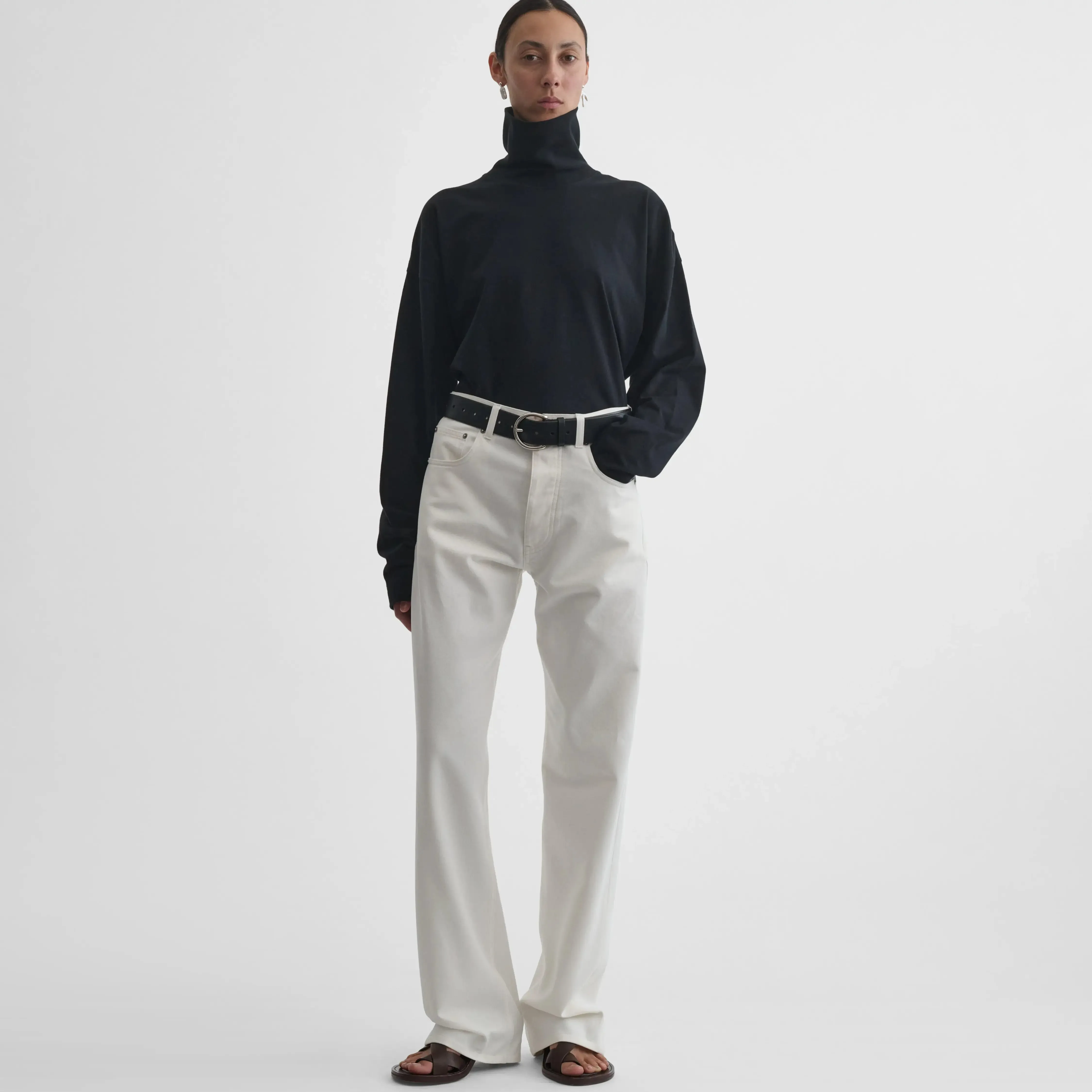CLASSIC JEANS | plaster white cotton