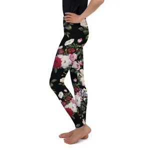 Colorful Roses Youth Leggings