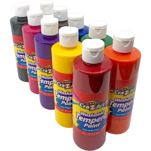 Cra-Z-Art Classroom Pack Washable Tempera Paints - 10 Colors, 8oz Each