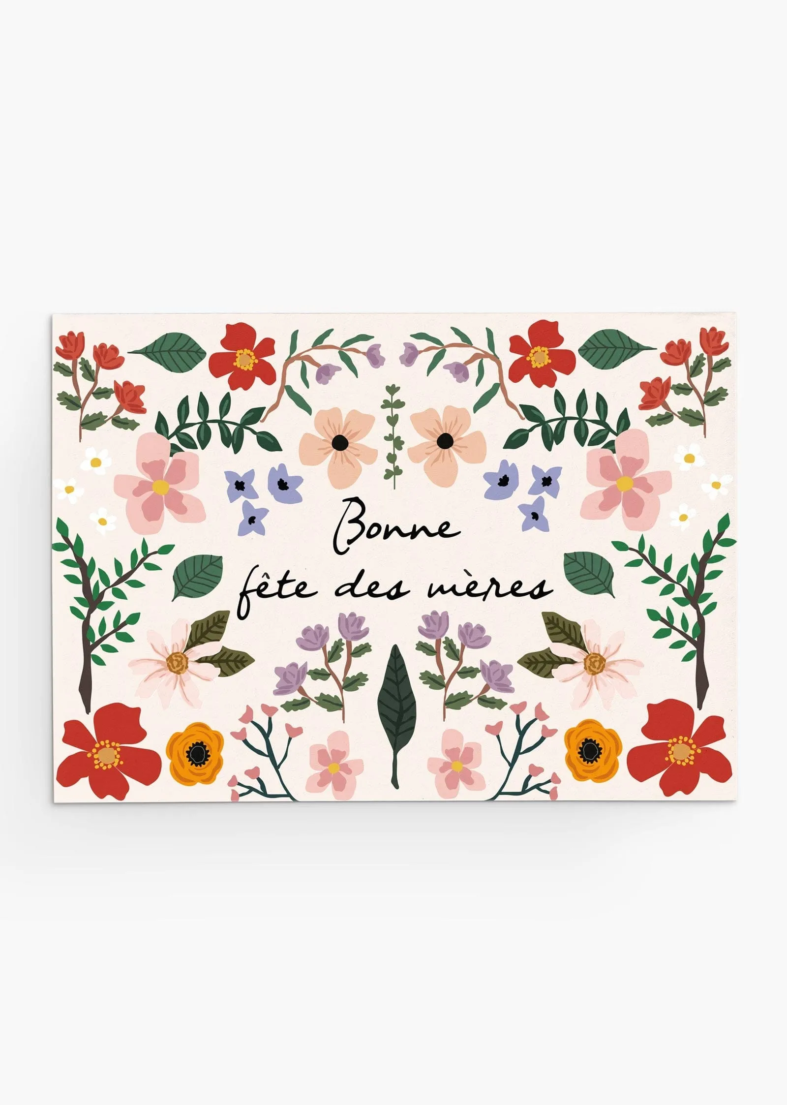 Creme Floral Garden - Mother's day card