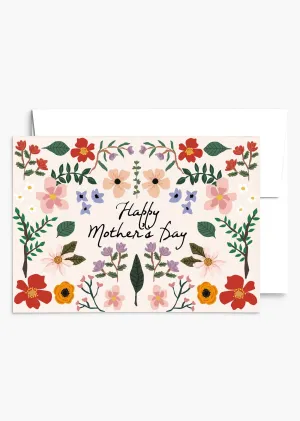 Creme Floral Garden - Mother's day card