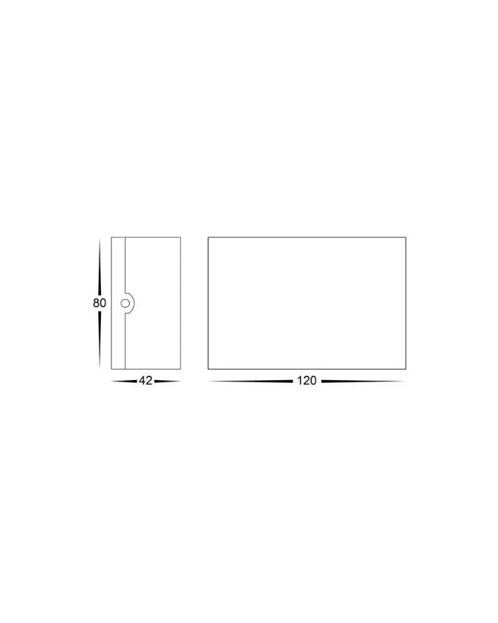 Curved Rectangular Aluminium Wall Light | Assorted Finish | TRIColour