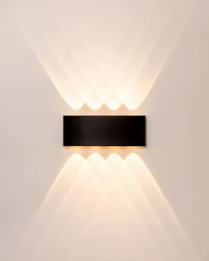 Curved Rectangular Aluminium Wall Light | Assorted Finish | TRIColour